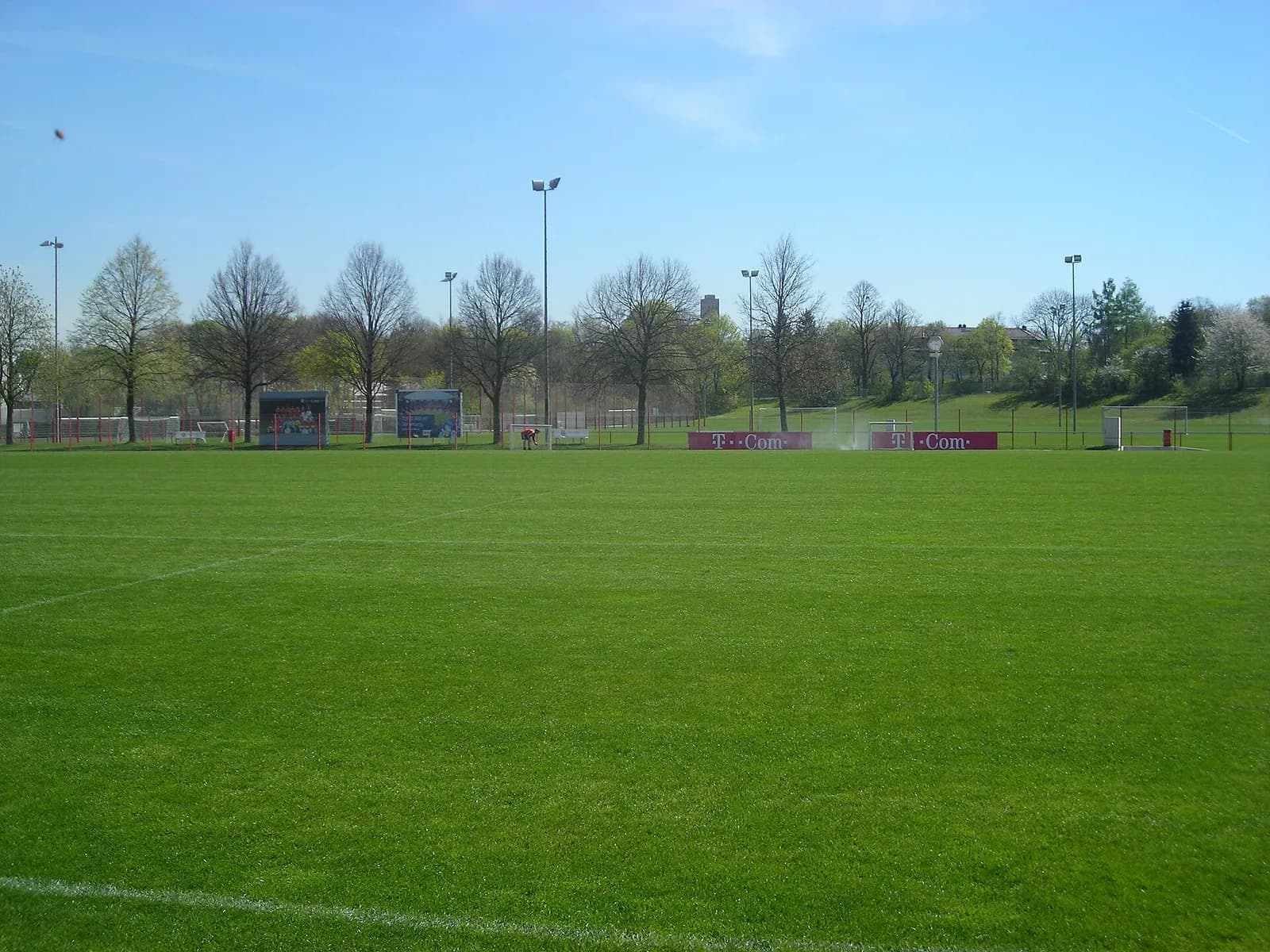 View of FC Bayern München’s premises and training ground on Säbener Straße in Munich.