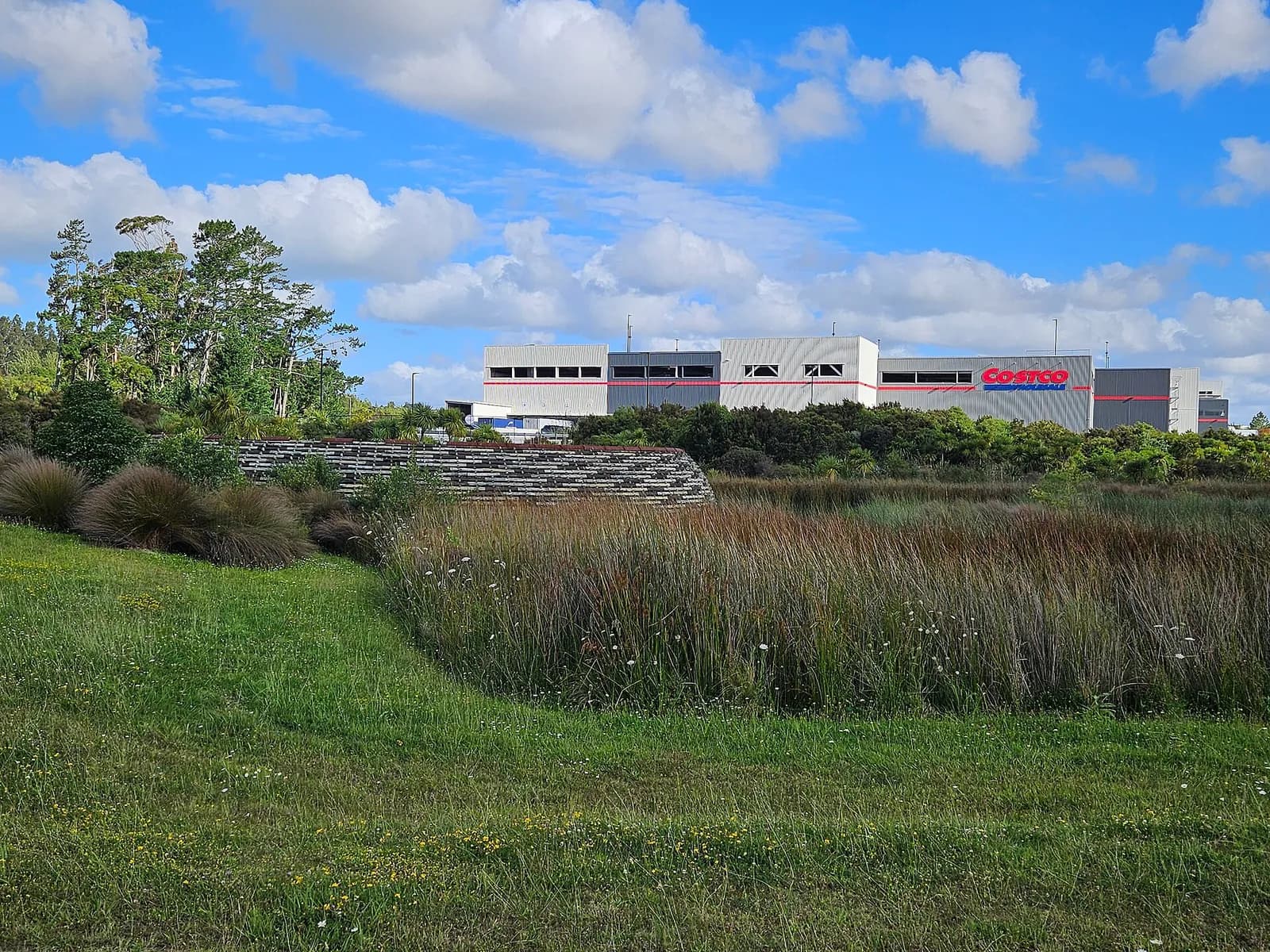 Exterior of Costco’s Auckland warehouse in New Zealand.