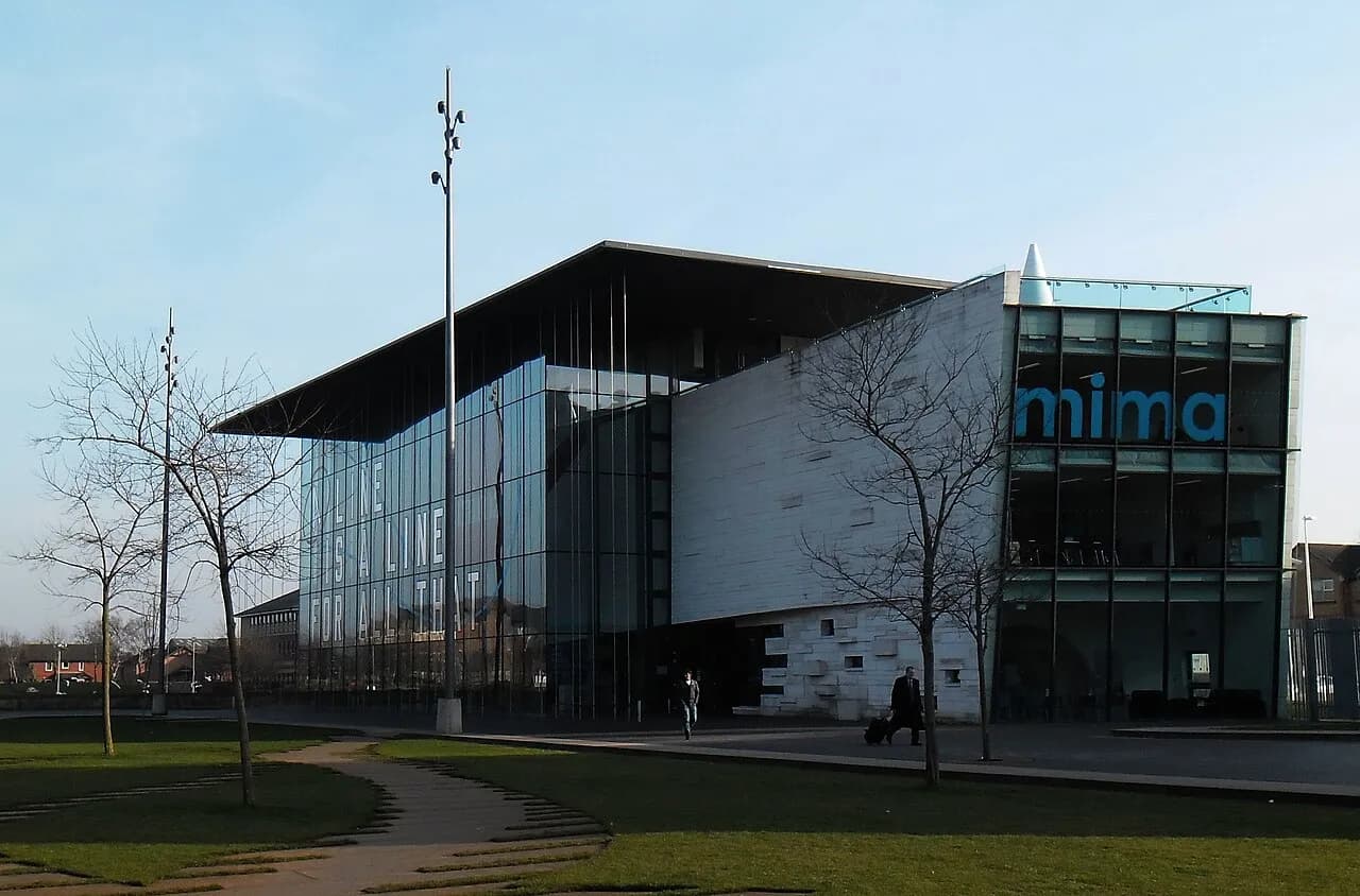 Exterior of the Middlesbrough Institute of Modern Art in Middlesbrough