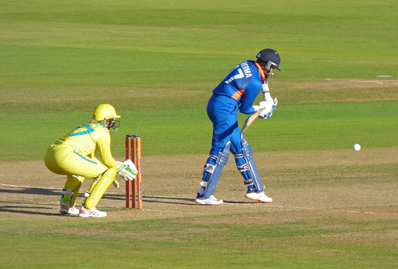 Shafali Verma during the 2022 Commonwealth Games T20 cricket final.