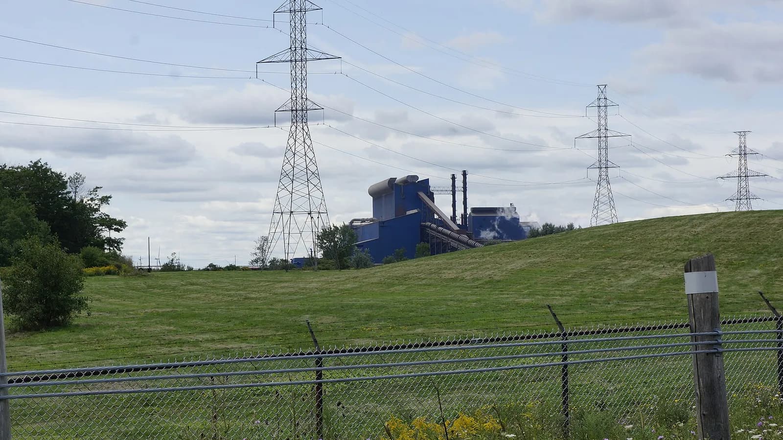 Stelco Lake Erie Works steel plant in Nanticoke, Ontario