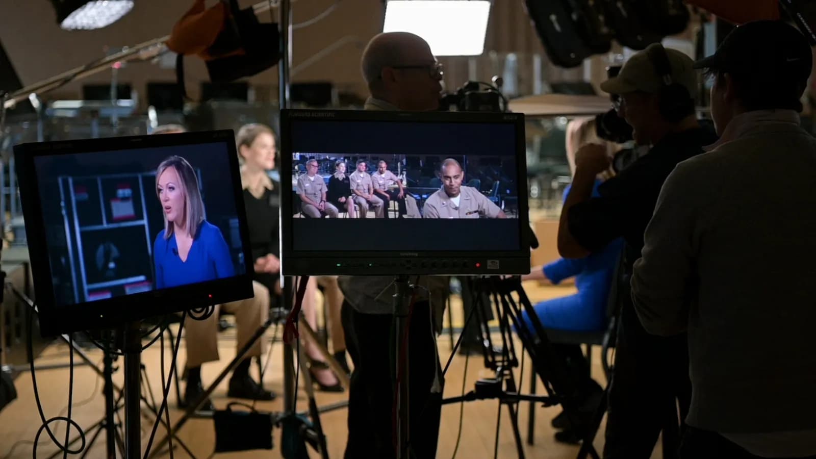 Paula Reid interviews members of the U.S. Navy Band