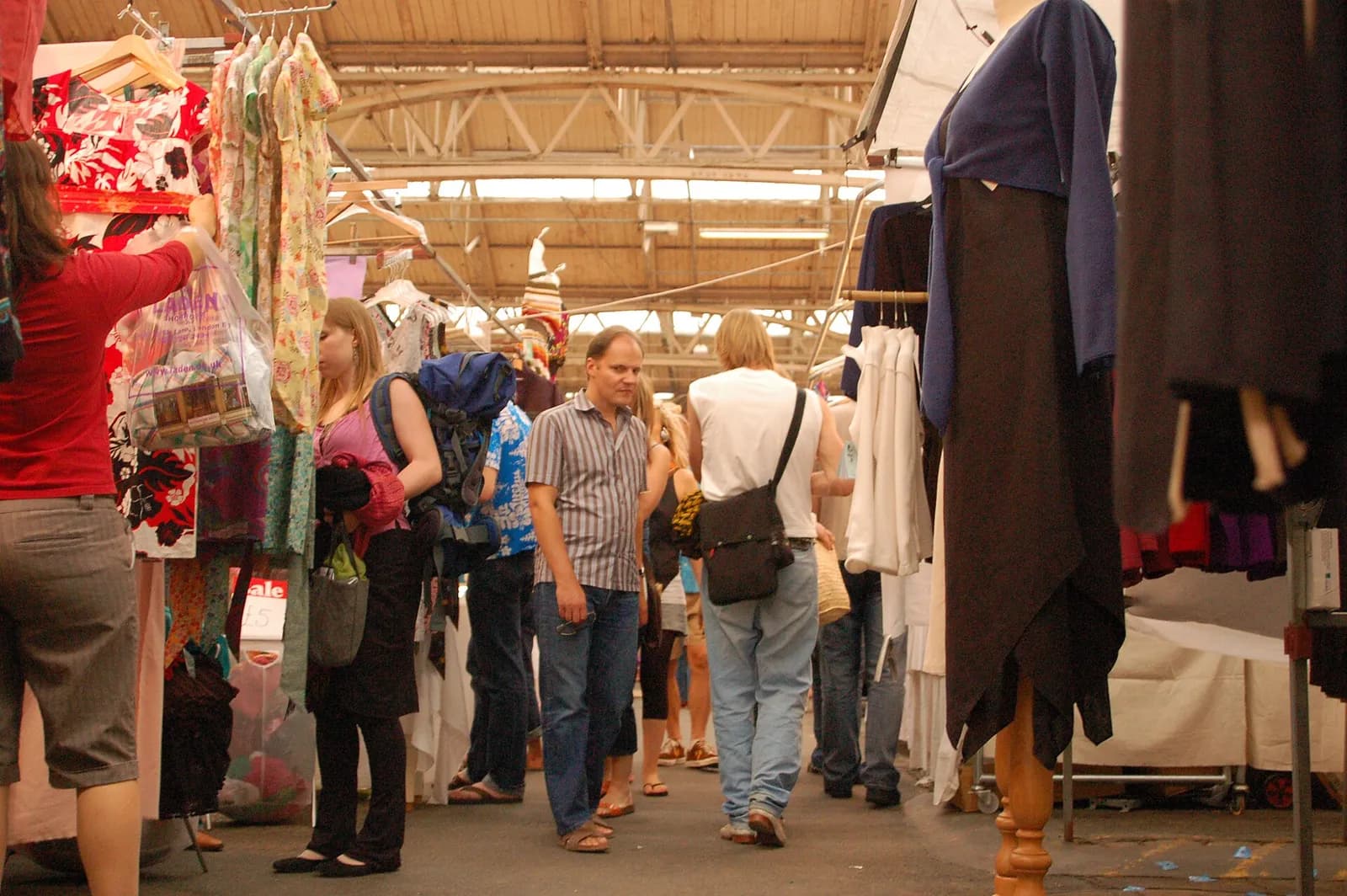 Interior of Old Spitalfields Market in London