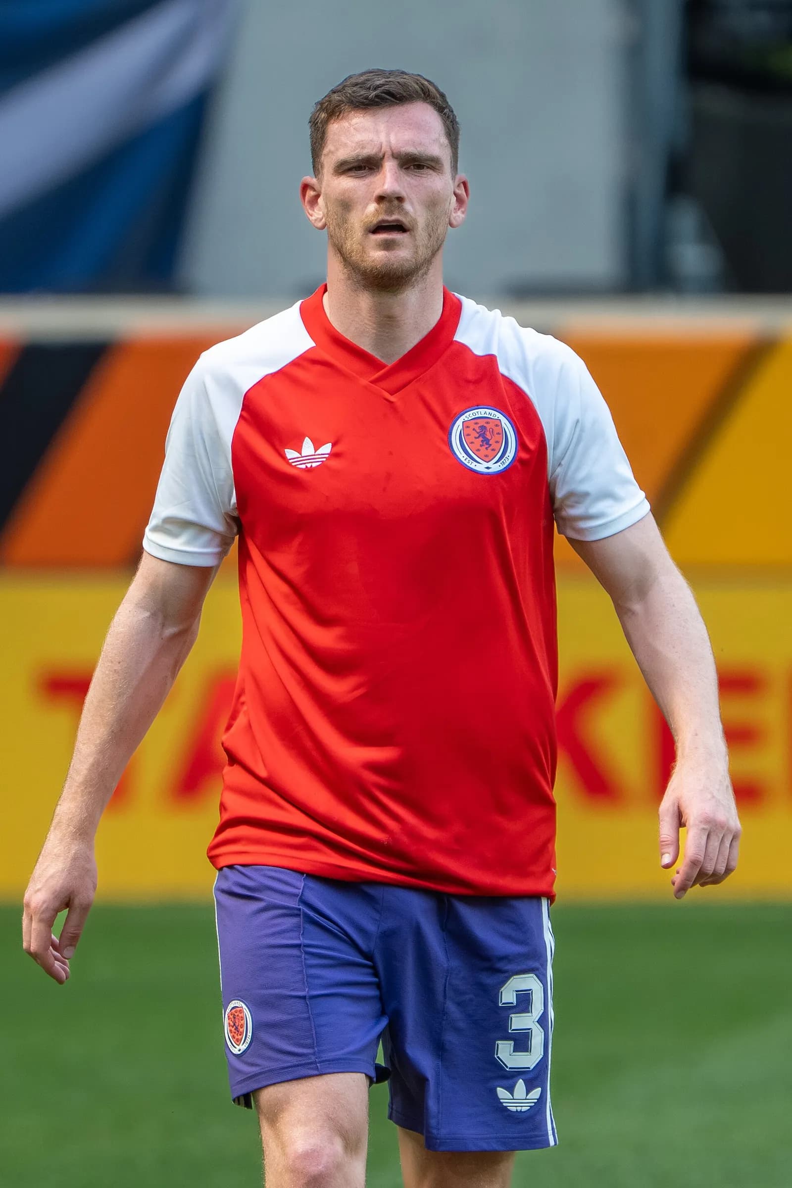 Andy Robertson during a Scotland match against Bolivia in June 2026
