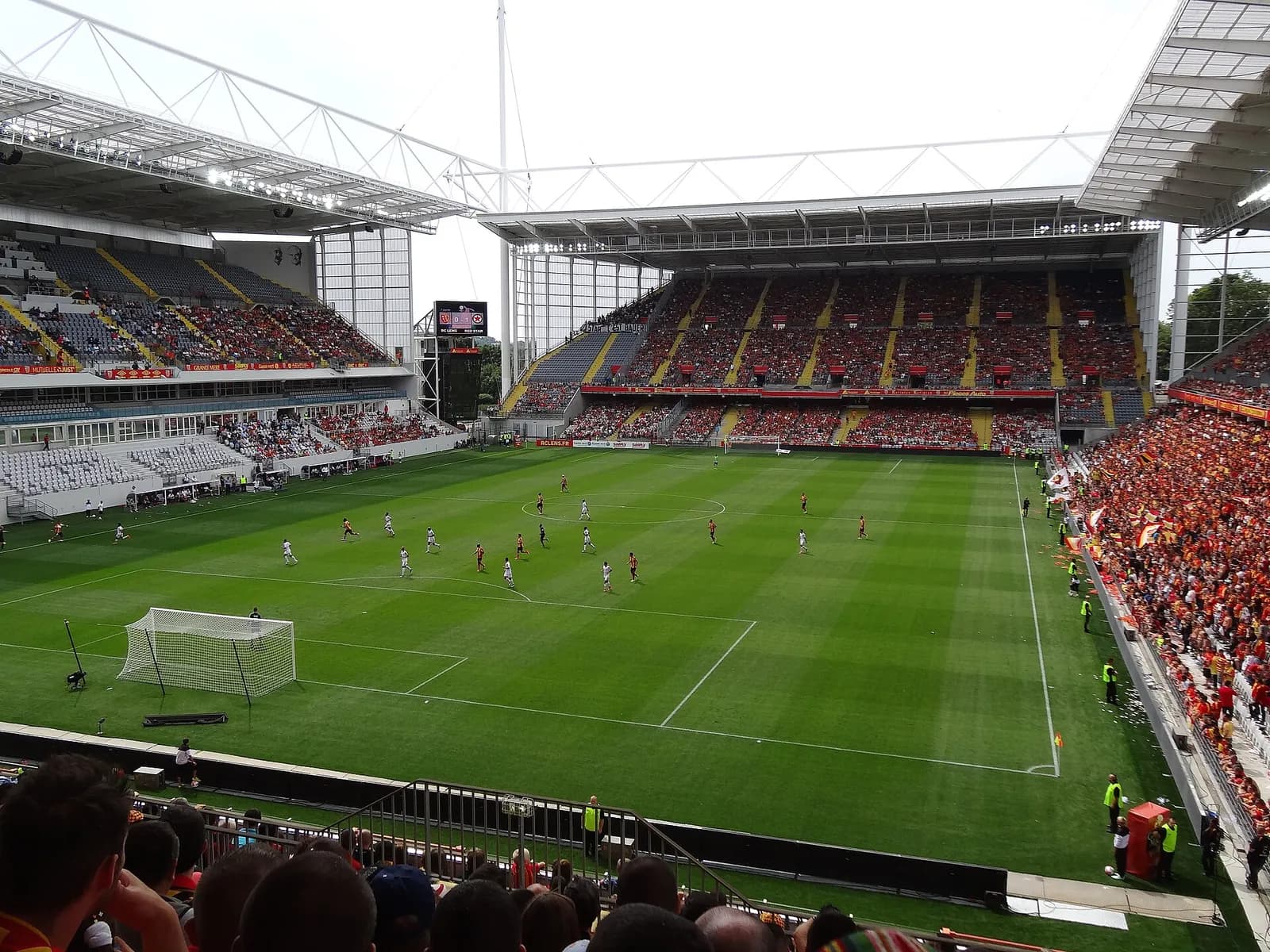 View of Stade Bollaert-Delelis football stadium in Lens, France.