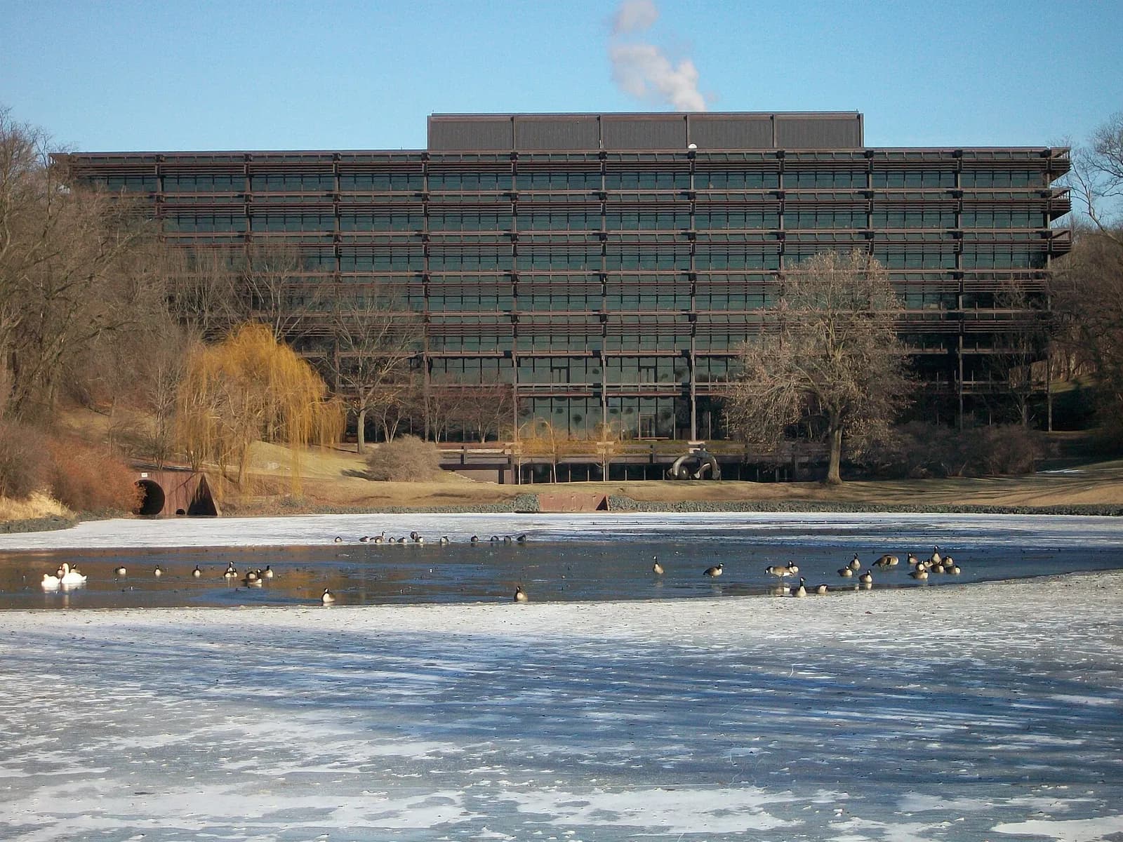 Deere & Company World Headquarters building in Moline, Illinois.