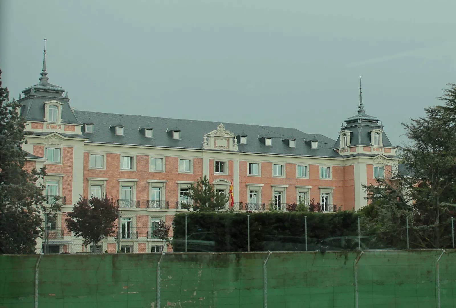 North-west façade of the Moncloa Palace in Madrid, Spain.