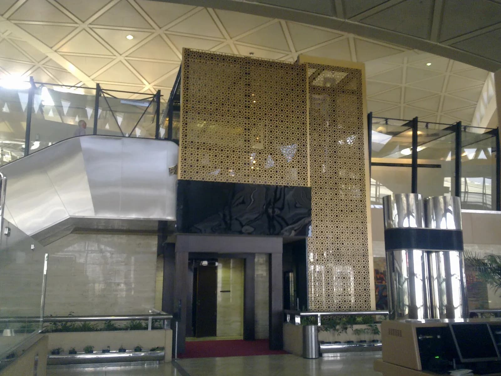 Interior of King Khalid International Airport in Riyadh.