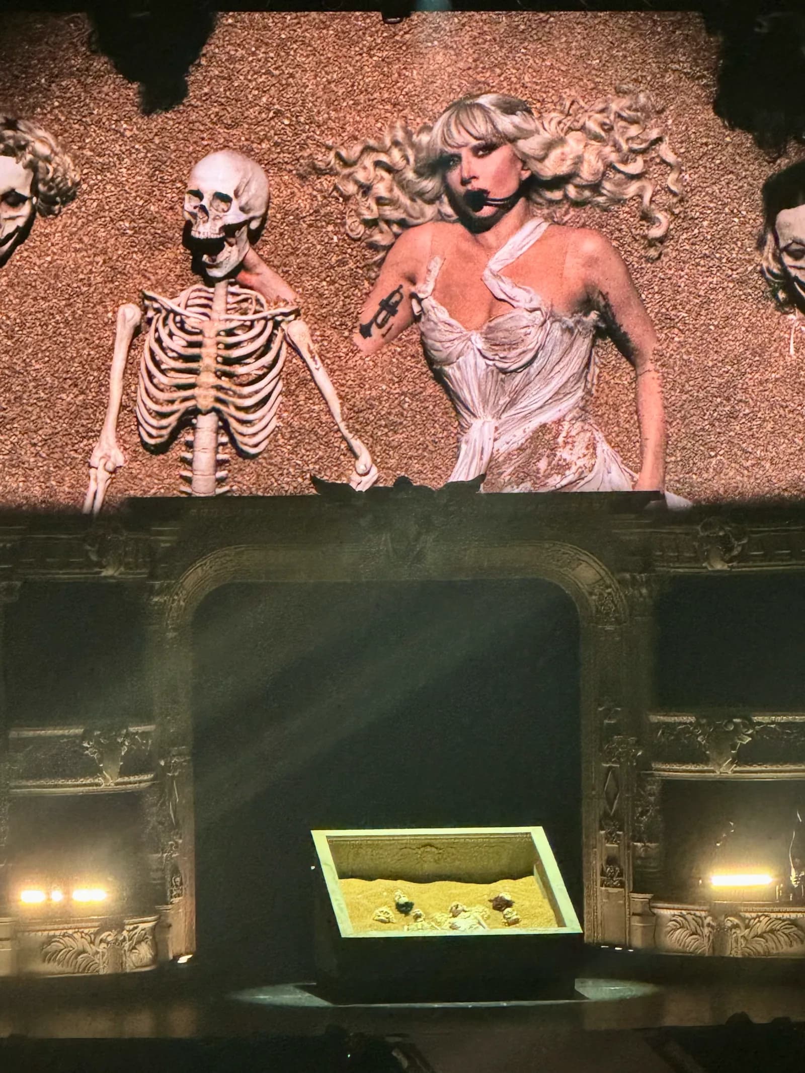 Lady Gaga performing during the Mayhem Ball tour.