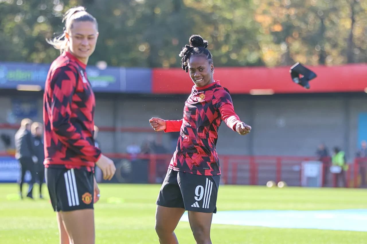 Melvine Malard playing for Manchester United Women in November 2025
