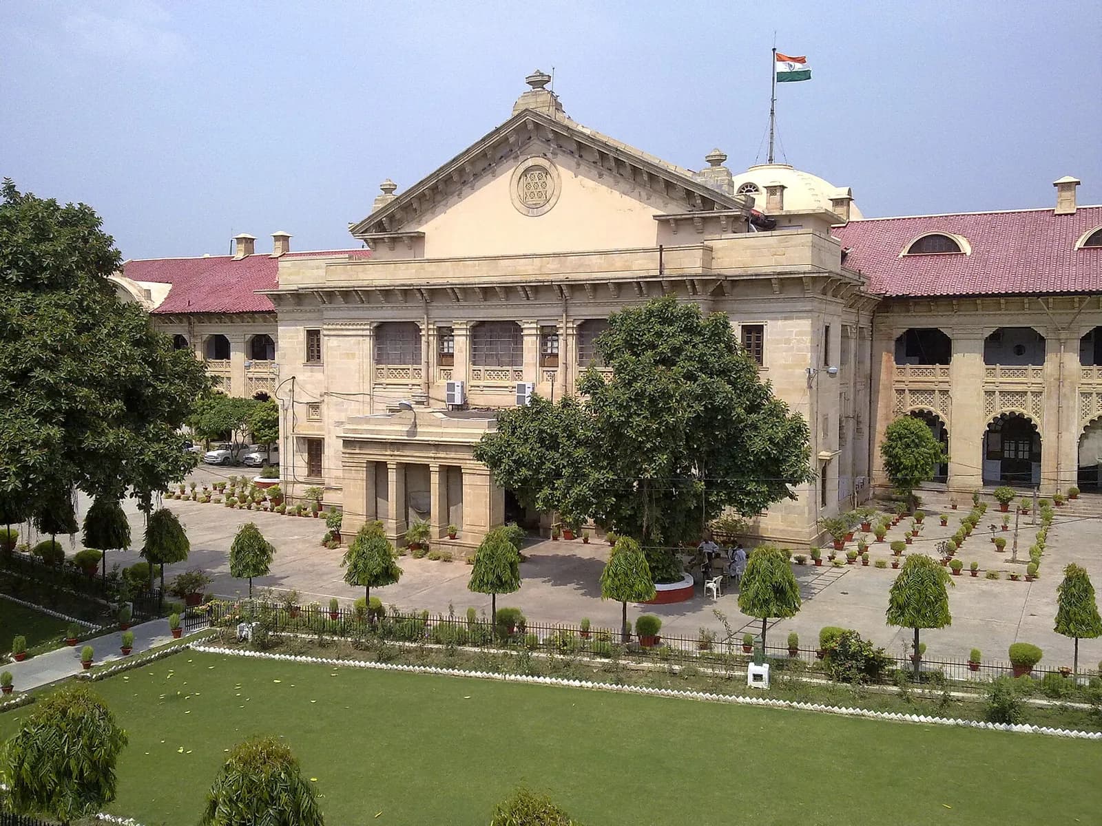 Exterior of the Allahabad High Court.