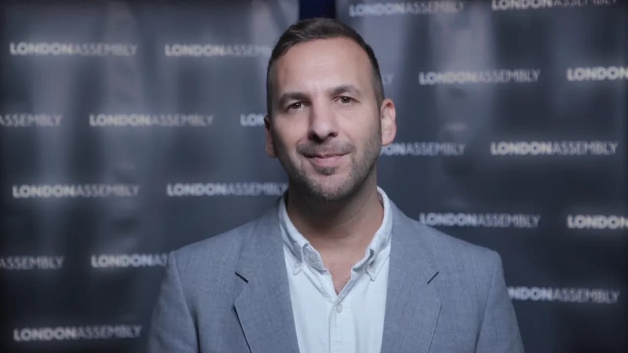Zack Polanski in a still from a London Assembly video message recorded in 2023
