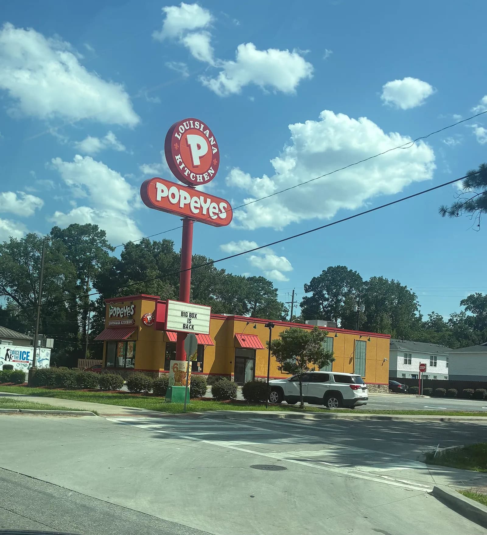 Popeyes restaurant in Garden City, Georgia.