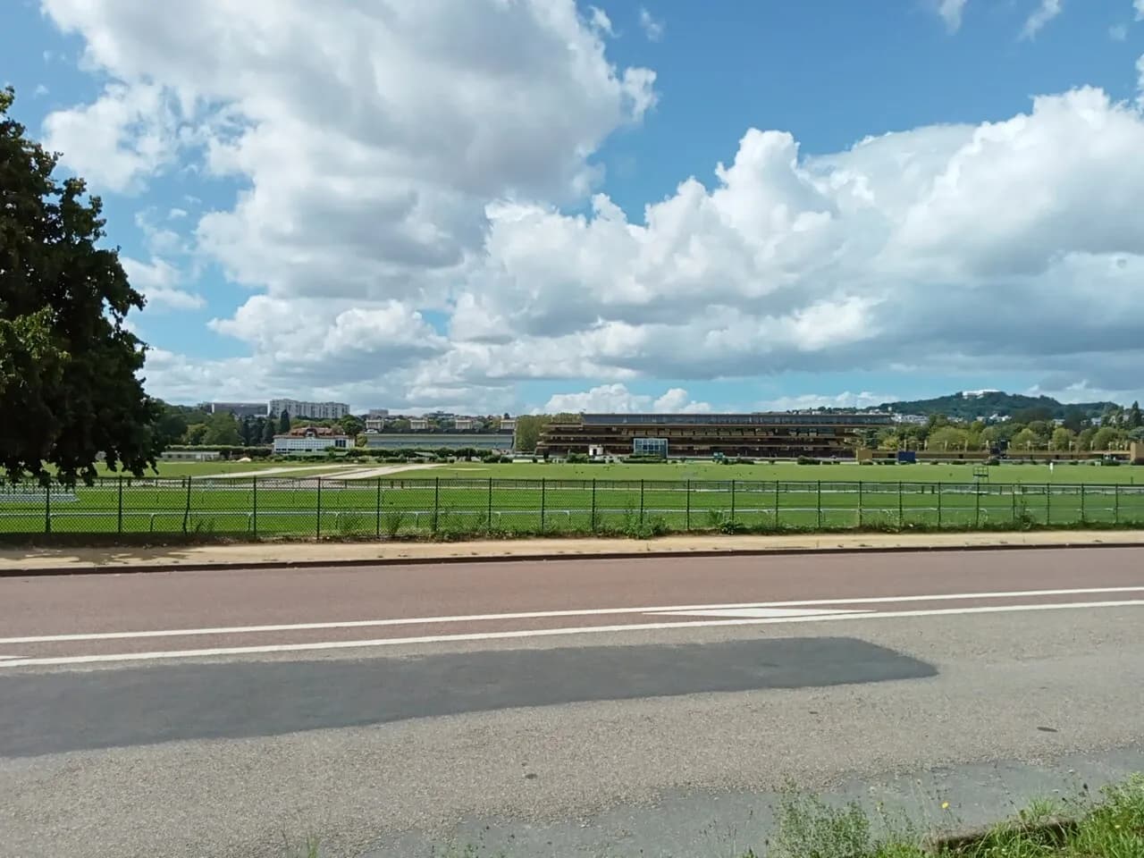 View of Longchamp Racecourse in Paris in 2021