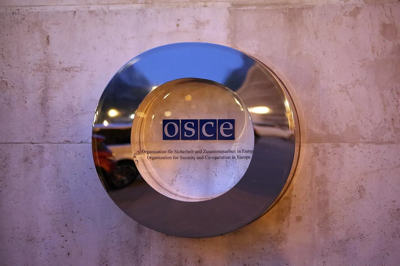 OSCE office sign at the Hofburg in Vienna