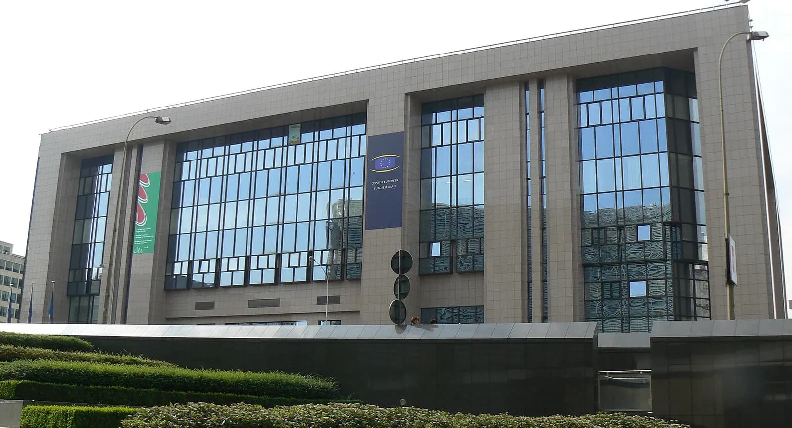 The Justus Lipsius building in Brussels, home to Council of the EU offices.