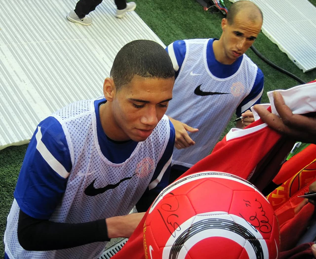 Chris Smalling and Gabriel Obertan together in Seattle in 2011