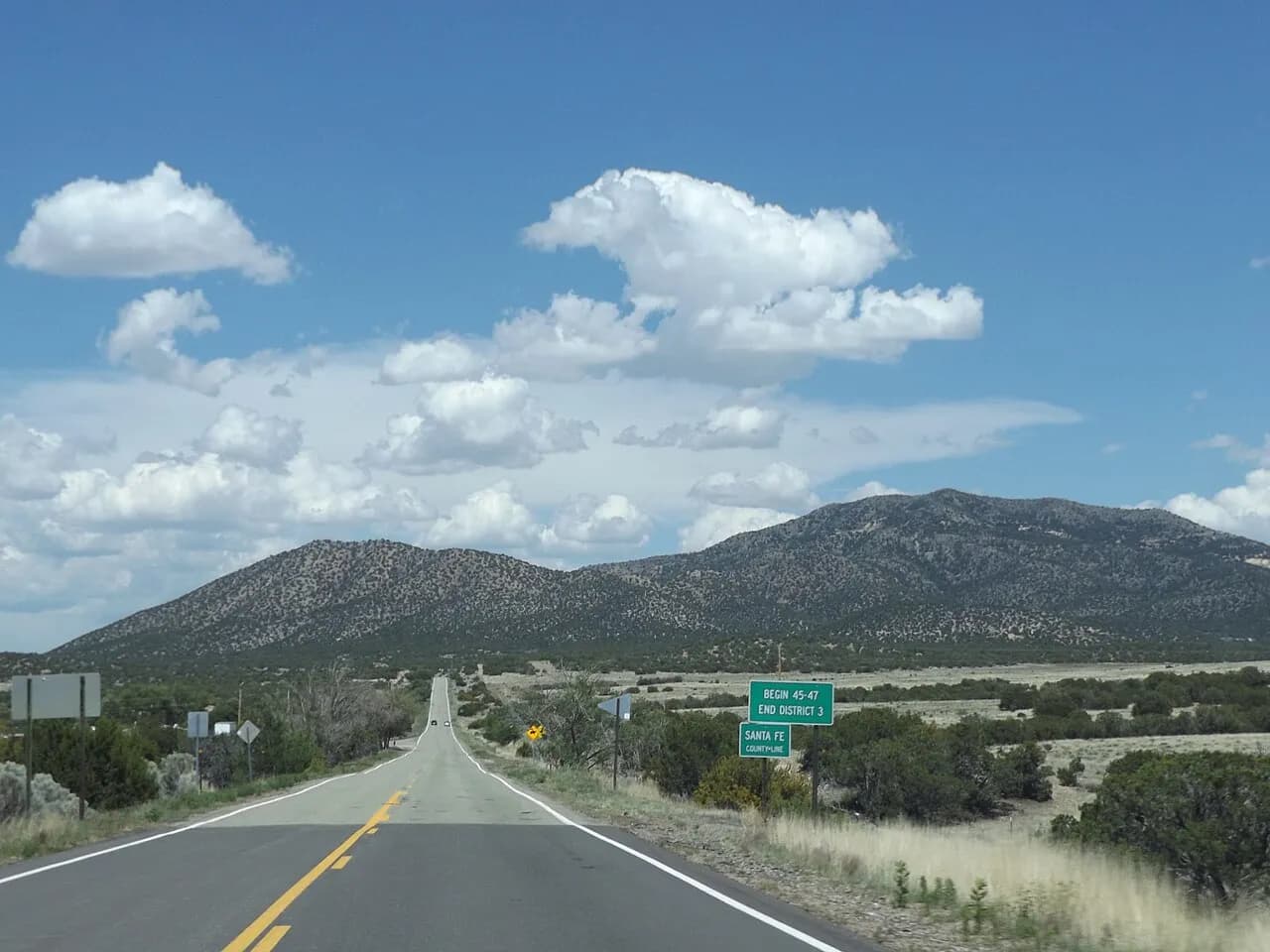 New Mexico State Road 14 entering Santa Fe County in a 2015 file photograph