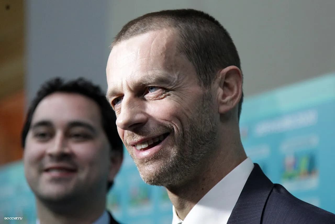 UEFA president Aleksander Čeferin at an event in Saint Petersburg in 2017