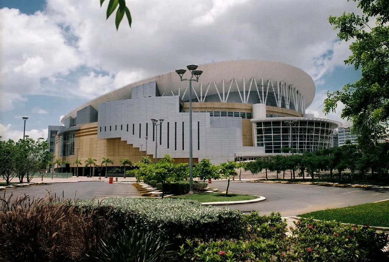 Exterior of the José Miguel Agrelot Coliseum in San Juan, Puerto Rico.