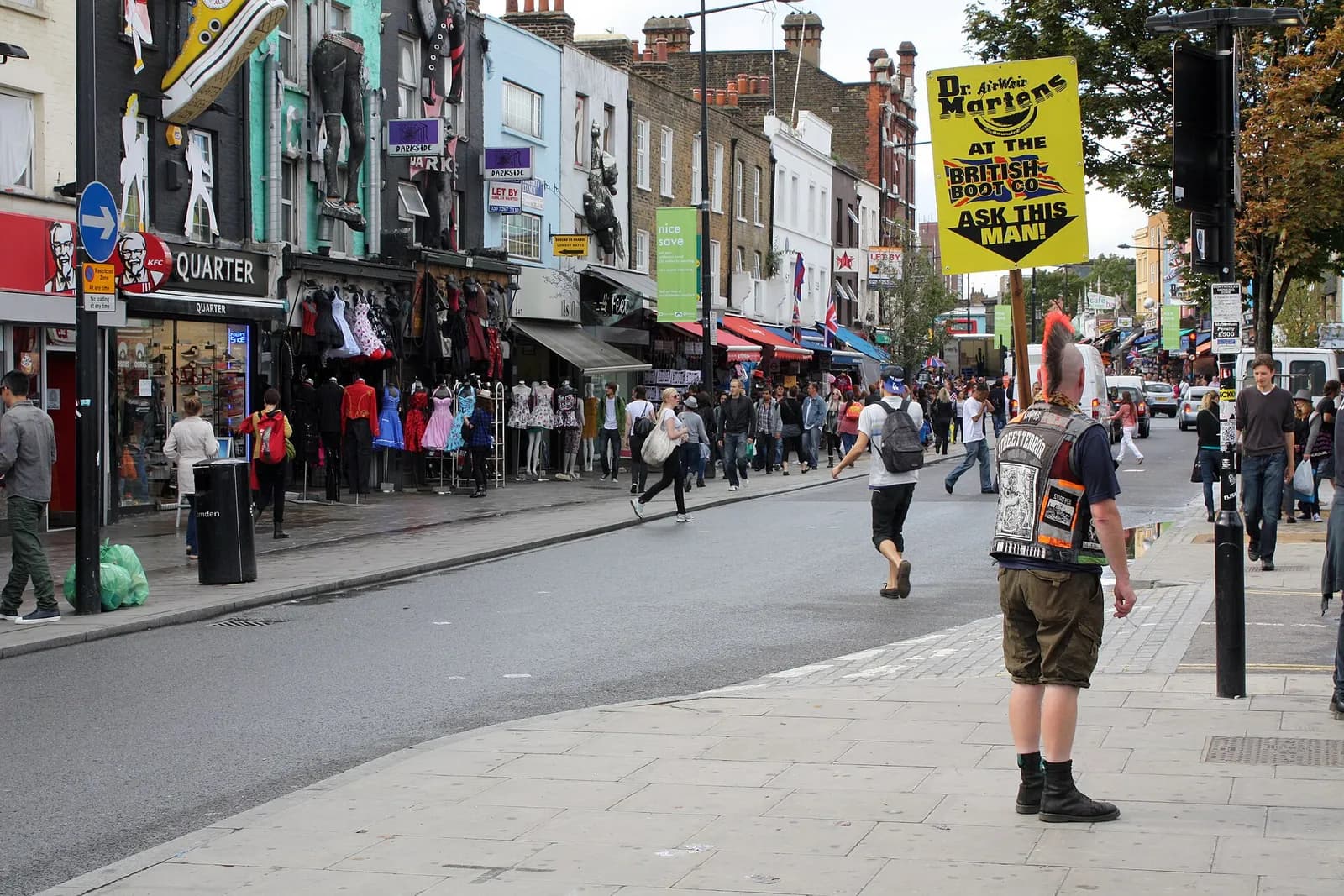 View of Camden Town, London.