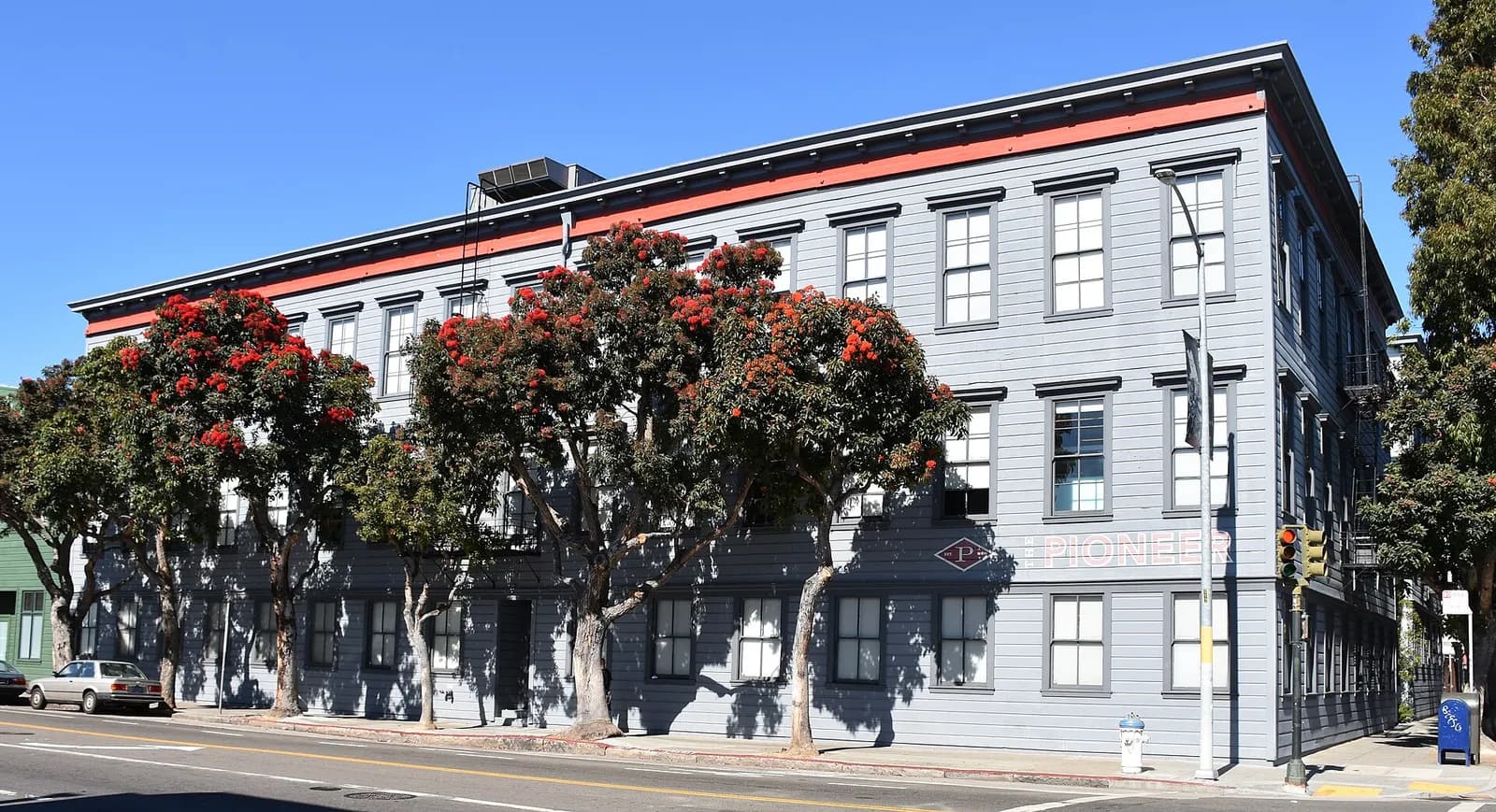 The Pioneer Building in San Francisco’s Mission District, which houses OpenAI offices.