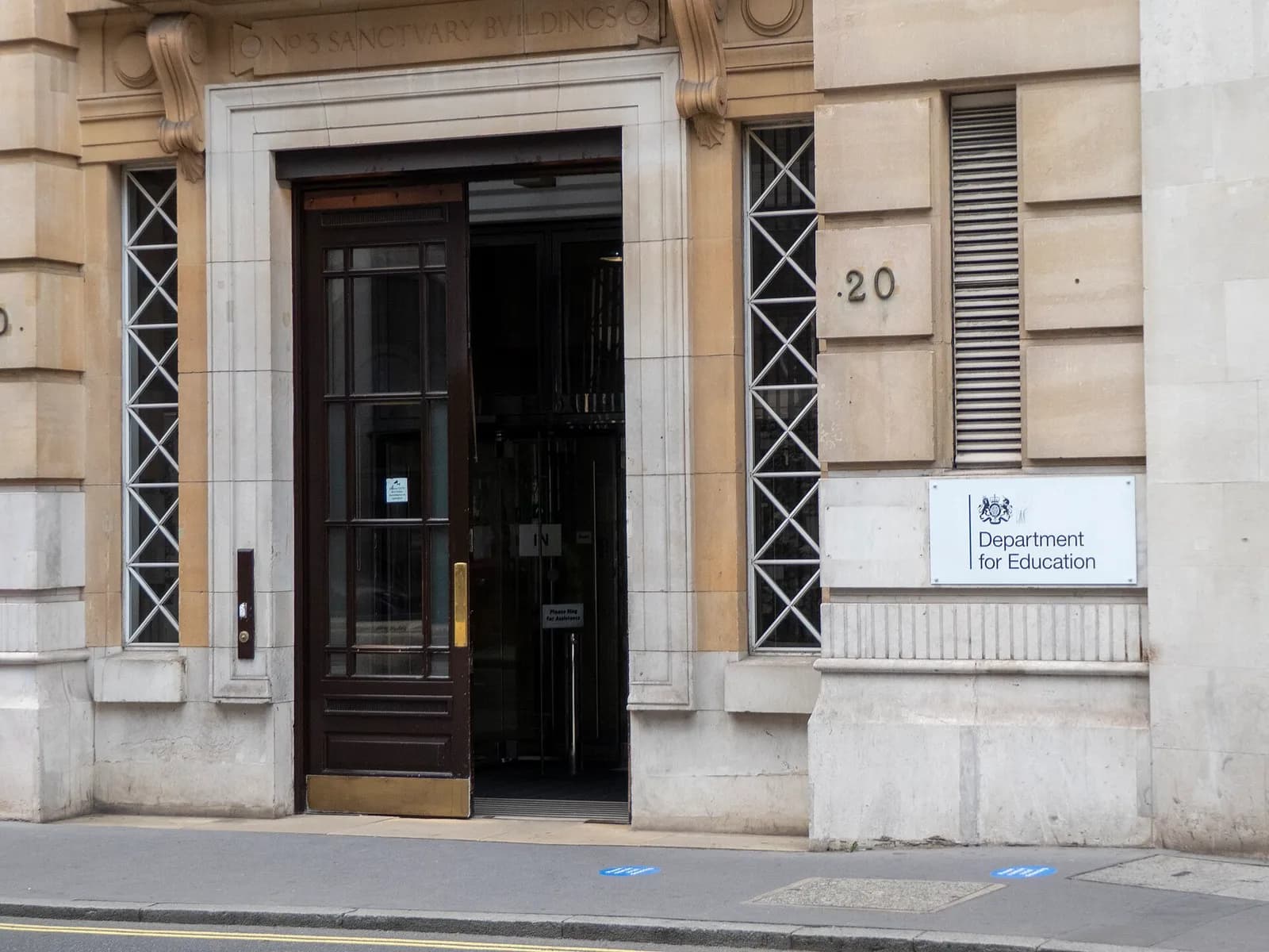 The Department for Education office in Sanctuary Buildings, London.
