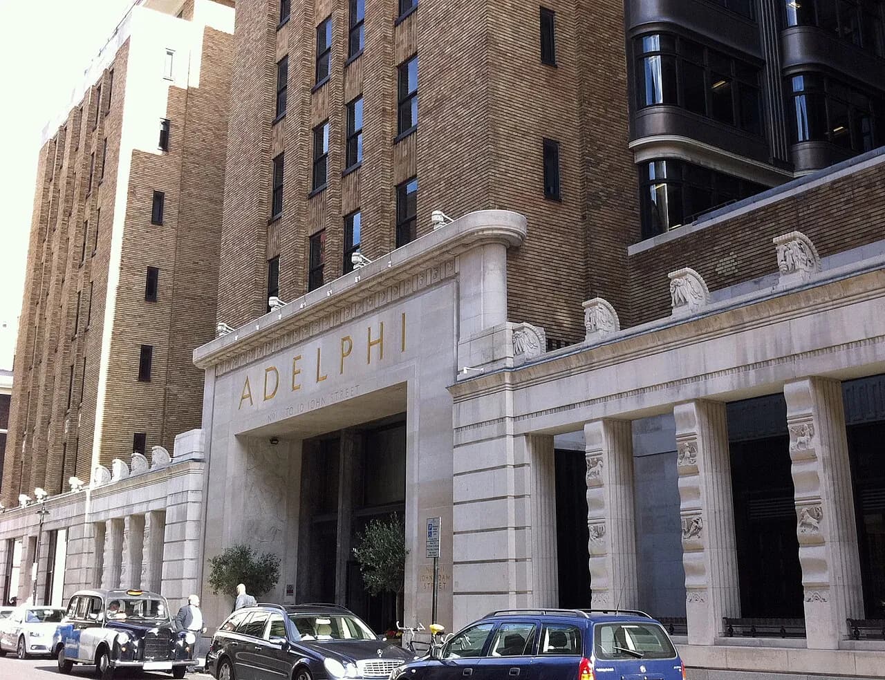 Exterior of the Adelphi building on John Adam Street in London