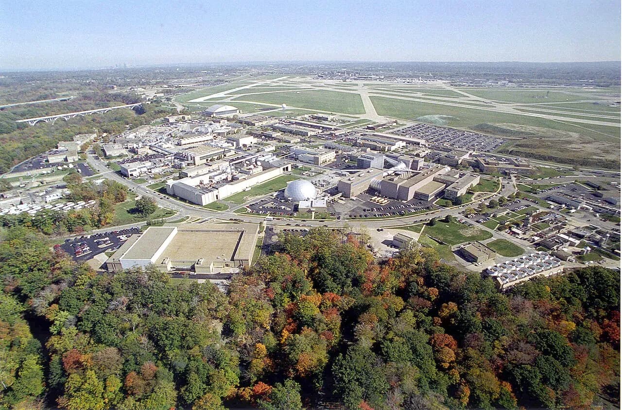 Aerial view of NASA’s Glenn Research Center at Lewis Field near Cleveland Hopkins Airport
