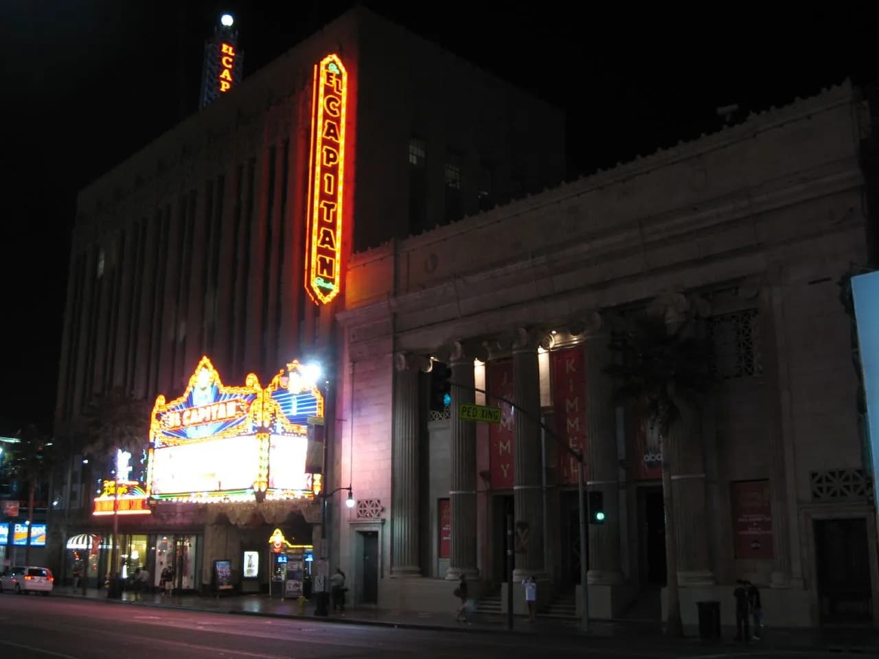 El Capitan Theatre on Hollywood Boulevard, home of Jimmy Kimmel Live!