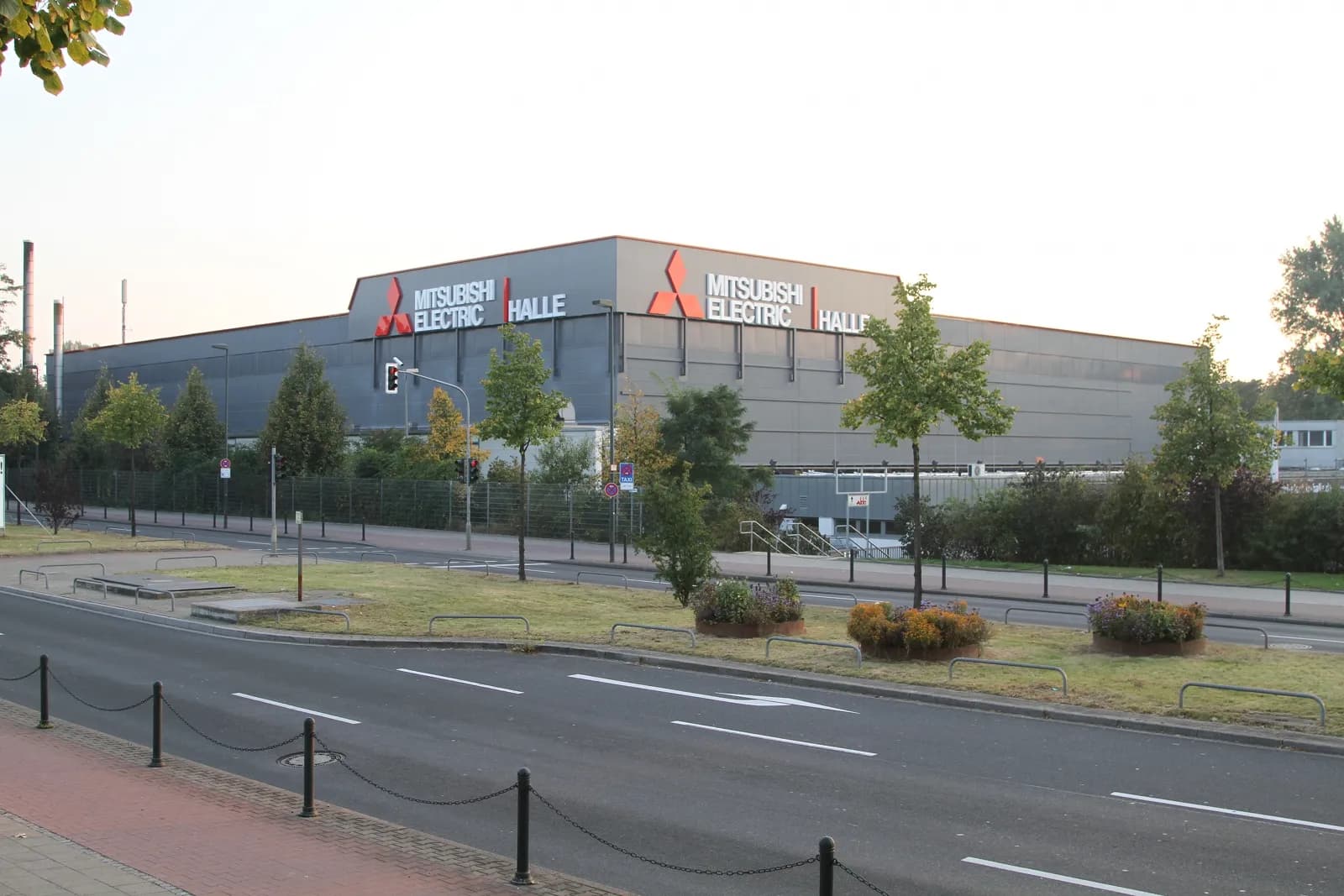 Exterior of Mitsubishi Electric Halle in Düsseldorf