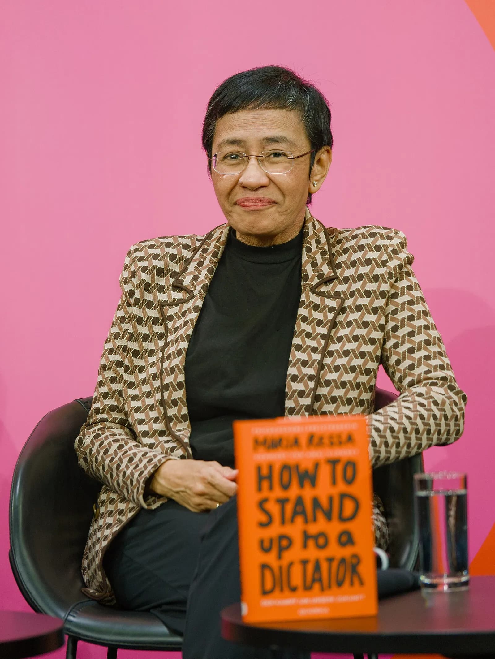 Maria Ressa at the Frankfurt Book Fair.
