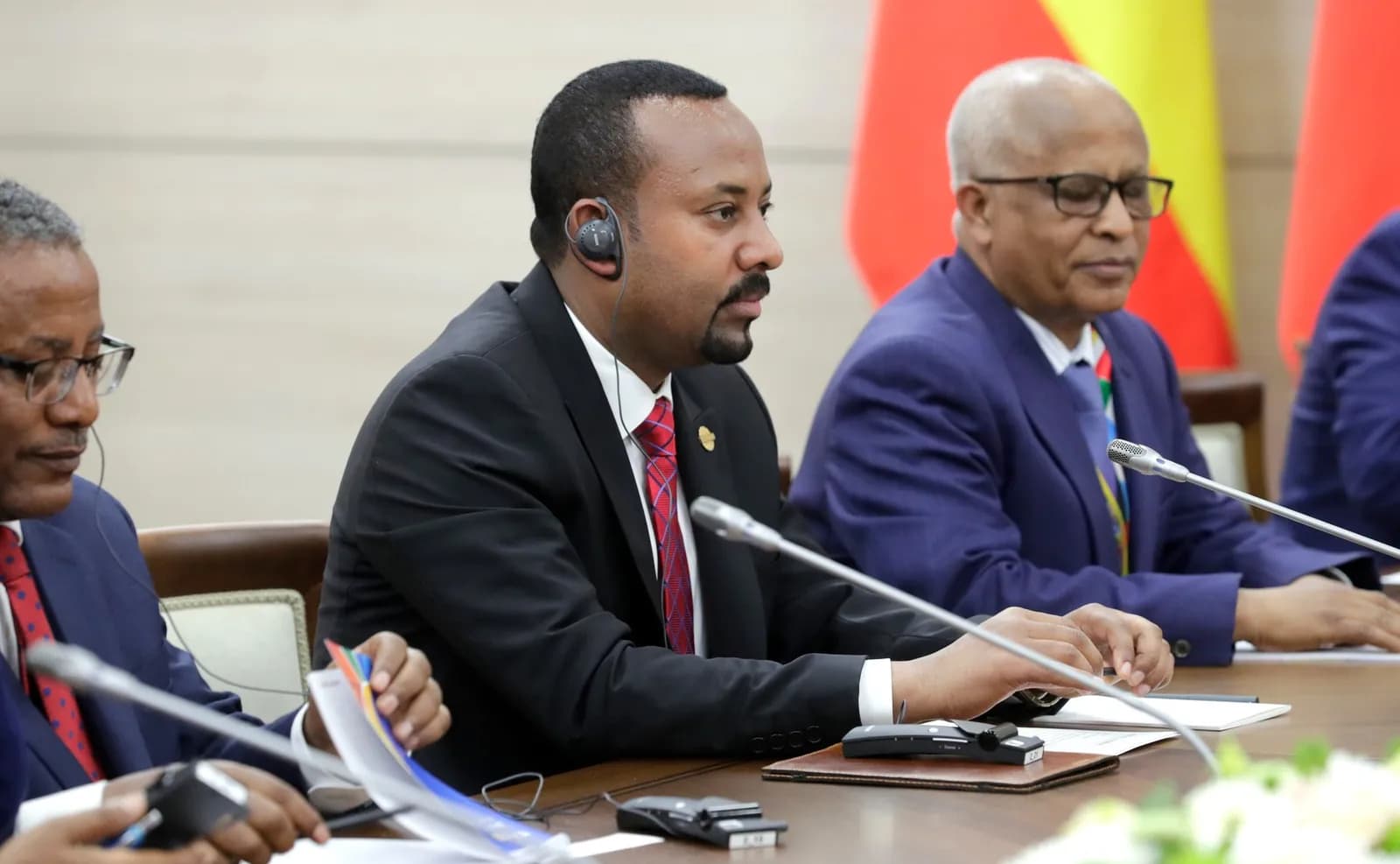 Ethiopian Prime Minister Abiy Ahmed at a meeting in Sochi in 2019.