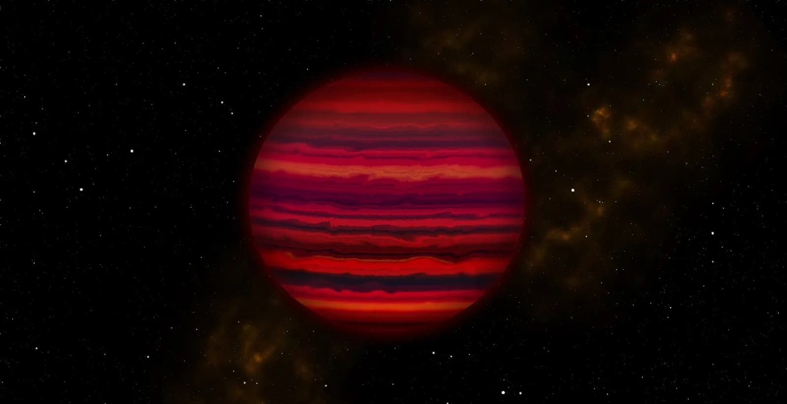 Artist’s conception of brown dwarf WISE 0855 as it might appear close-up in infrared light.
