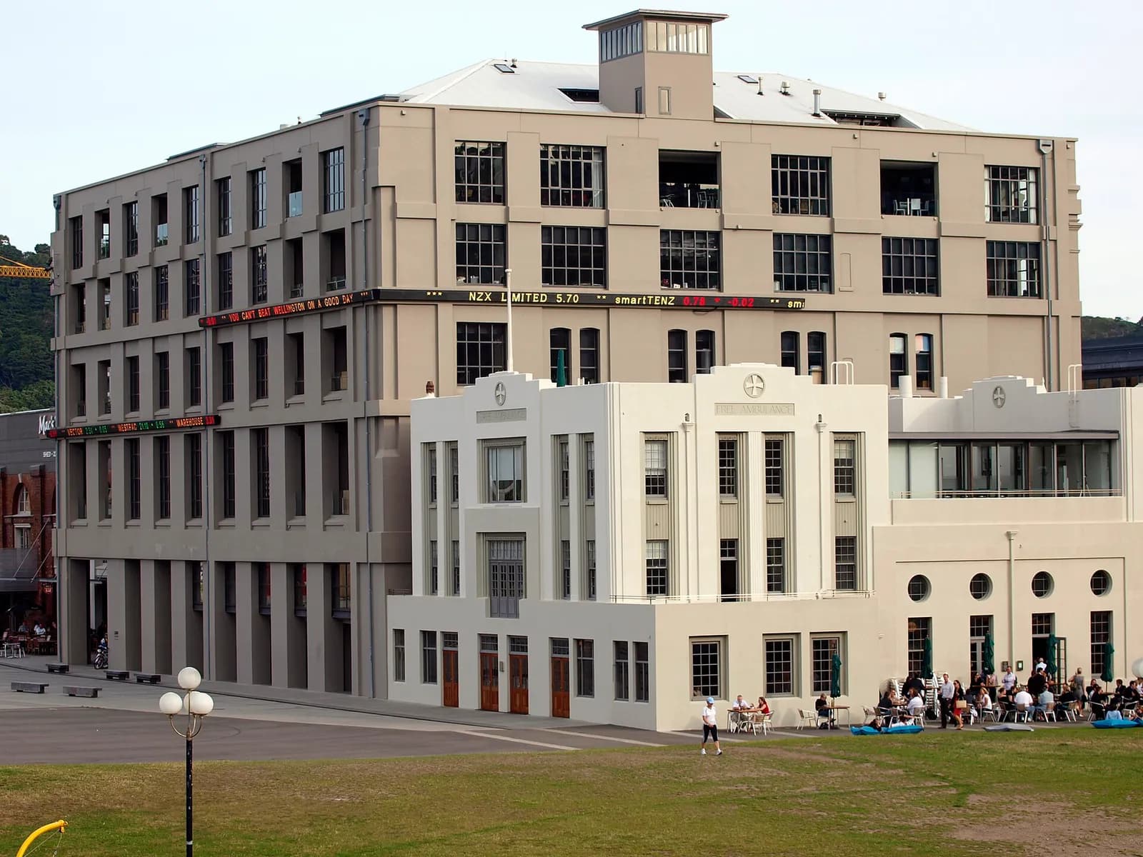 Exterior of the New Zealand Exchange in Wellington.