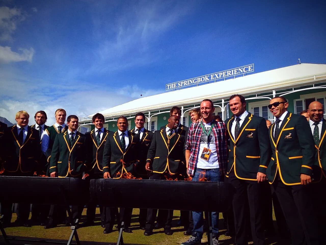 People at the Springbok Experience Rugby Museum in Cape Town in 2013