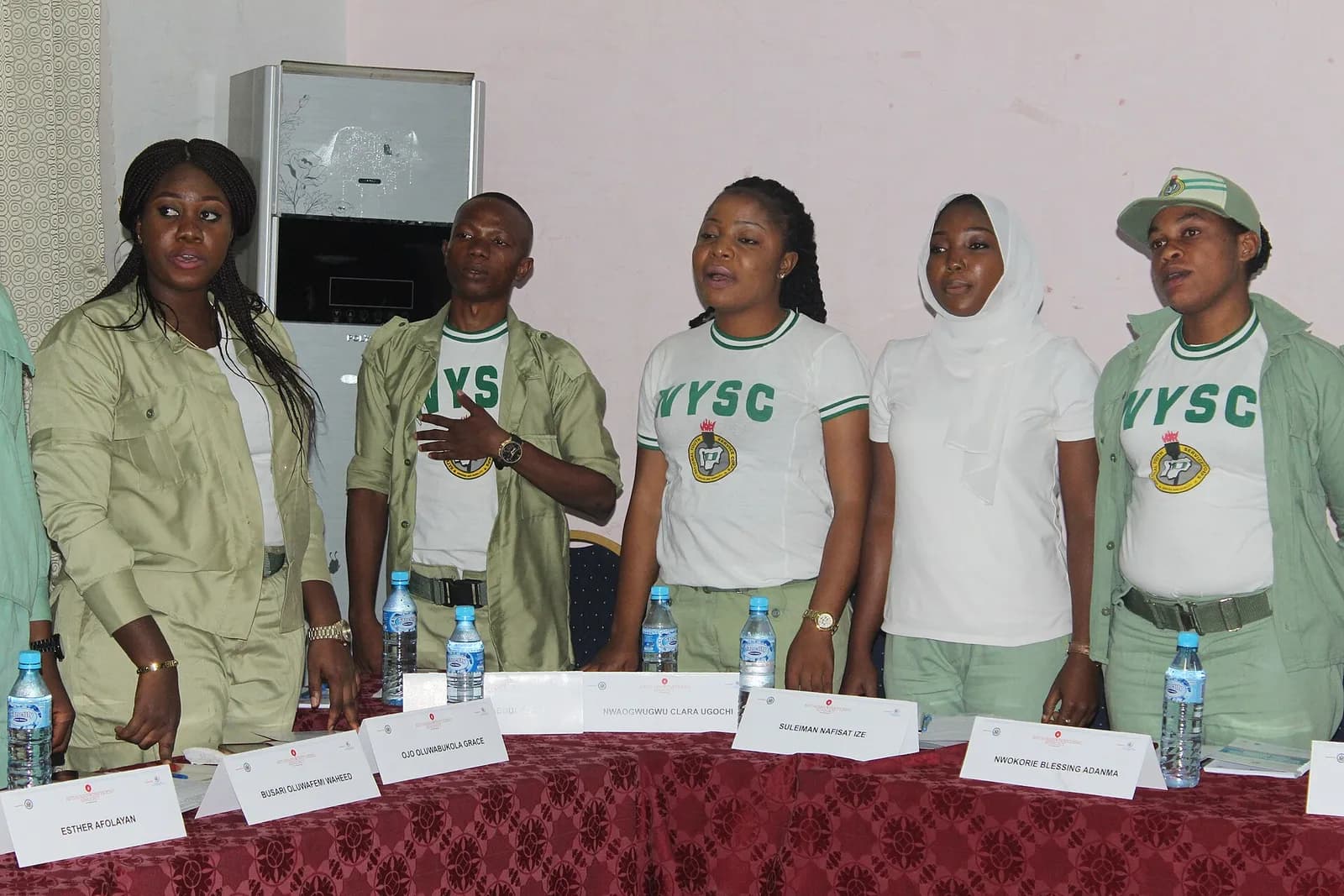 National Youth Service Corps members at an advocacy training