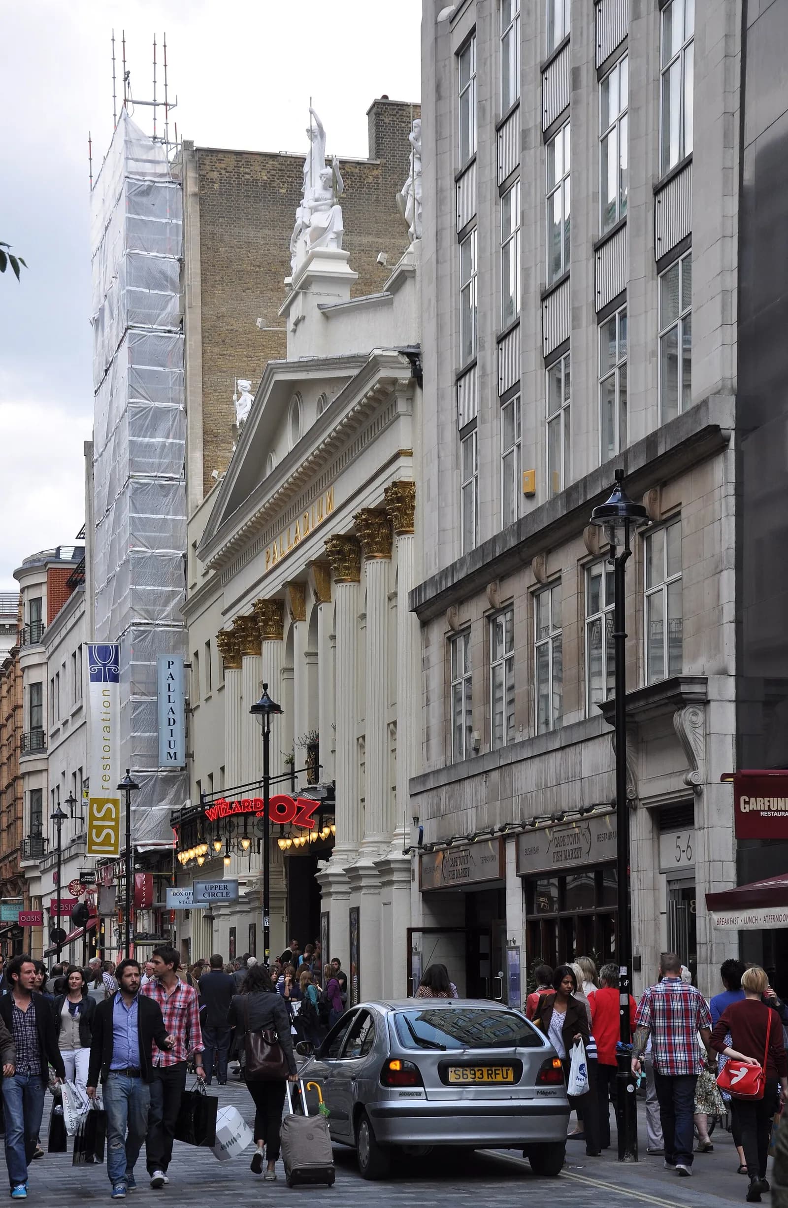 Exterior of the London Palladium in London.