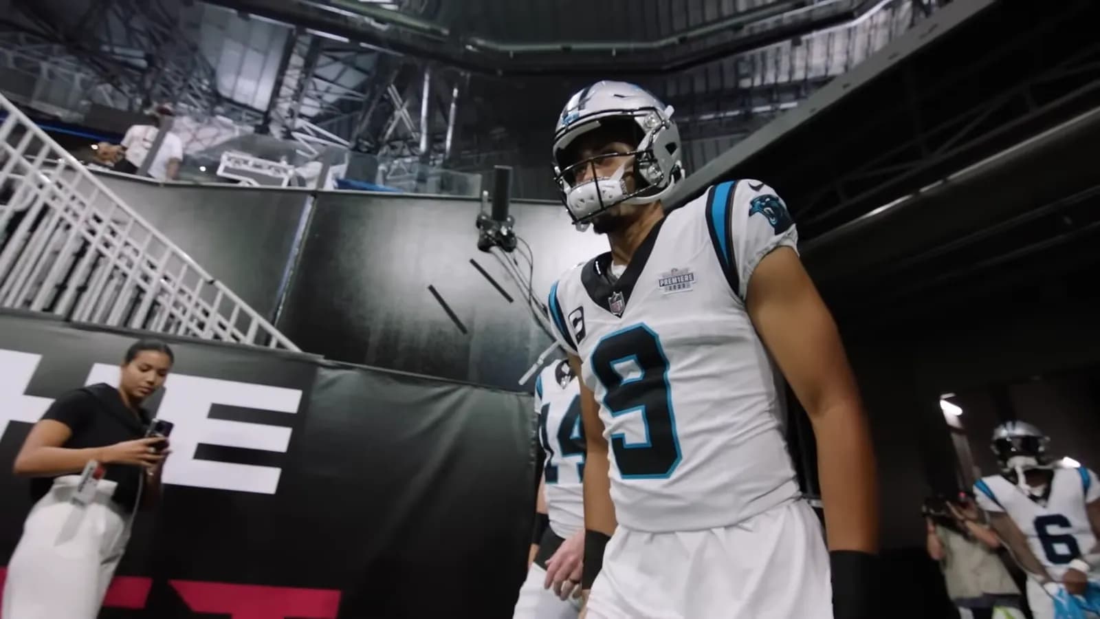 Carolina Panthers quarterback Bryce Young during his rookie season.