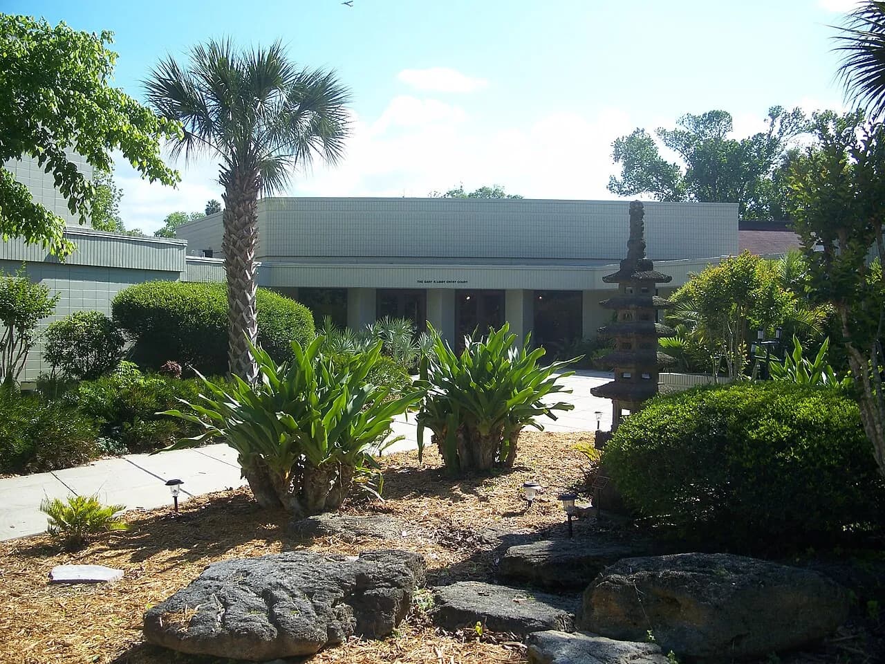 Entrance to the Museum of Arts and Sciences in Daytona Beach, Florida, photographed in 2009