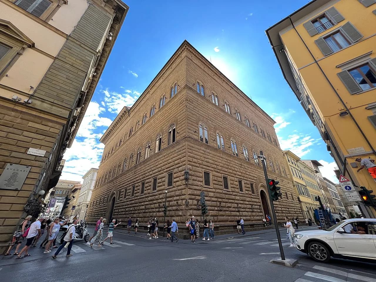 Exterior of Palazzo Strozzi in Florence