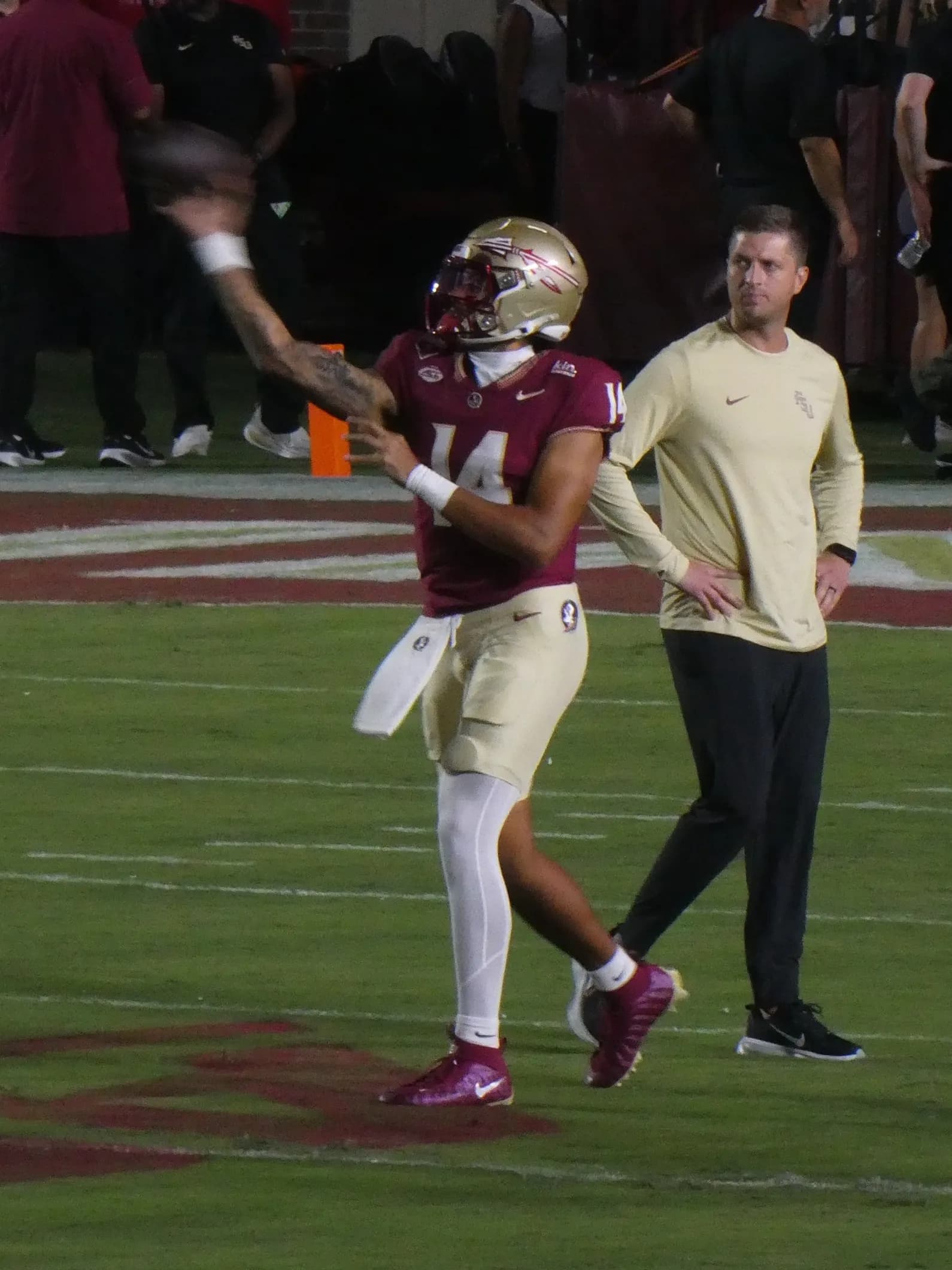 Florida State quarterback Ashton Daniels before a game against SMU.
