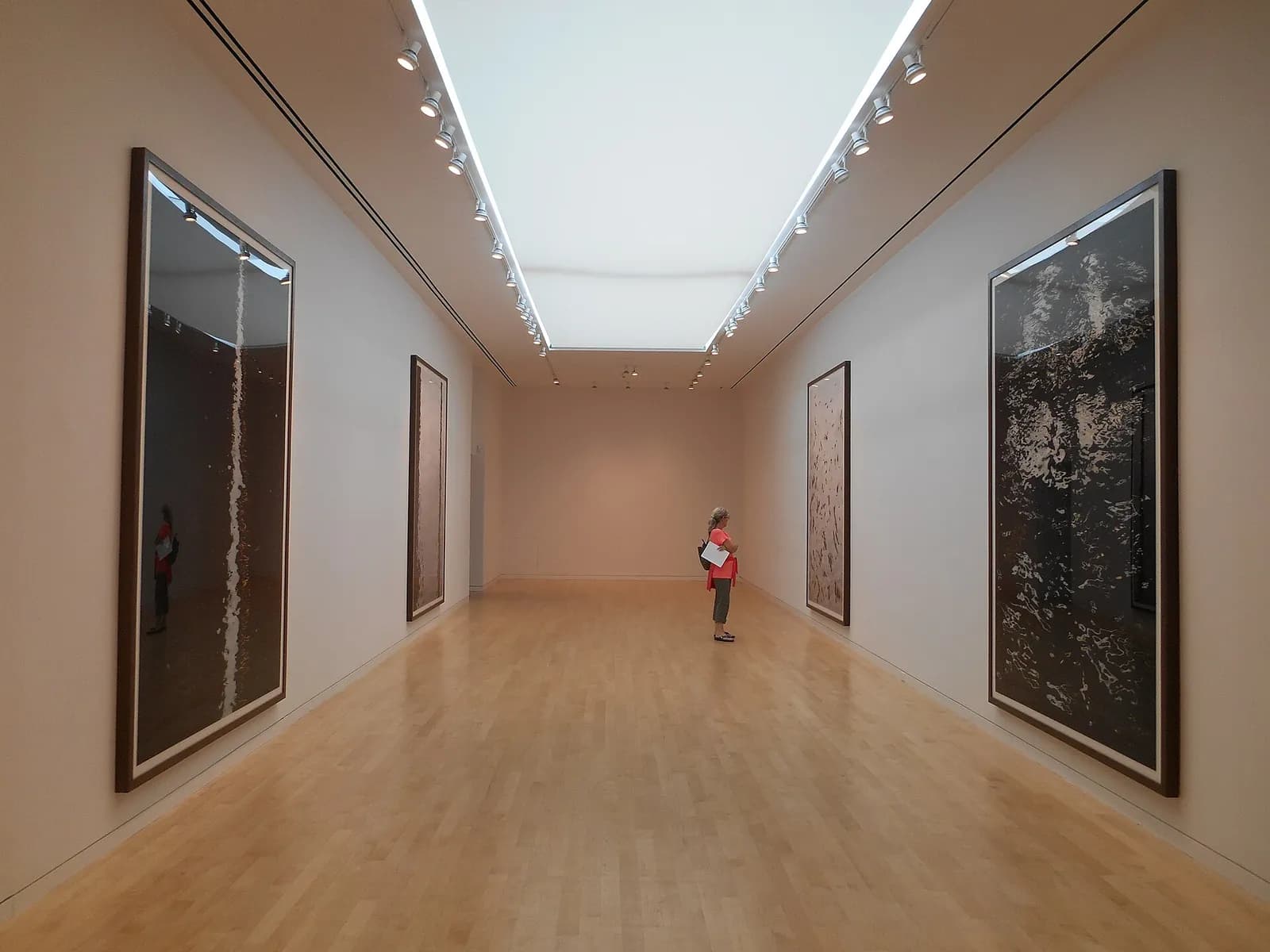 Interior installation view of a Gagosian gallery on Madison Avenue.
