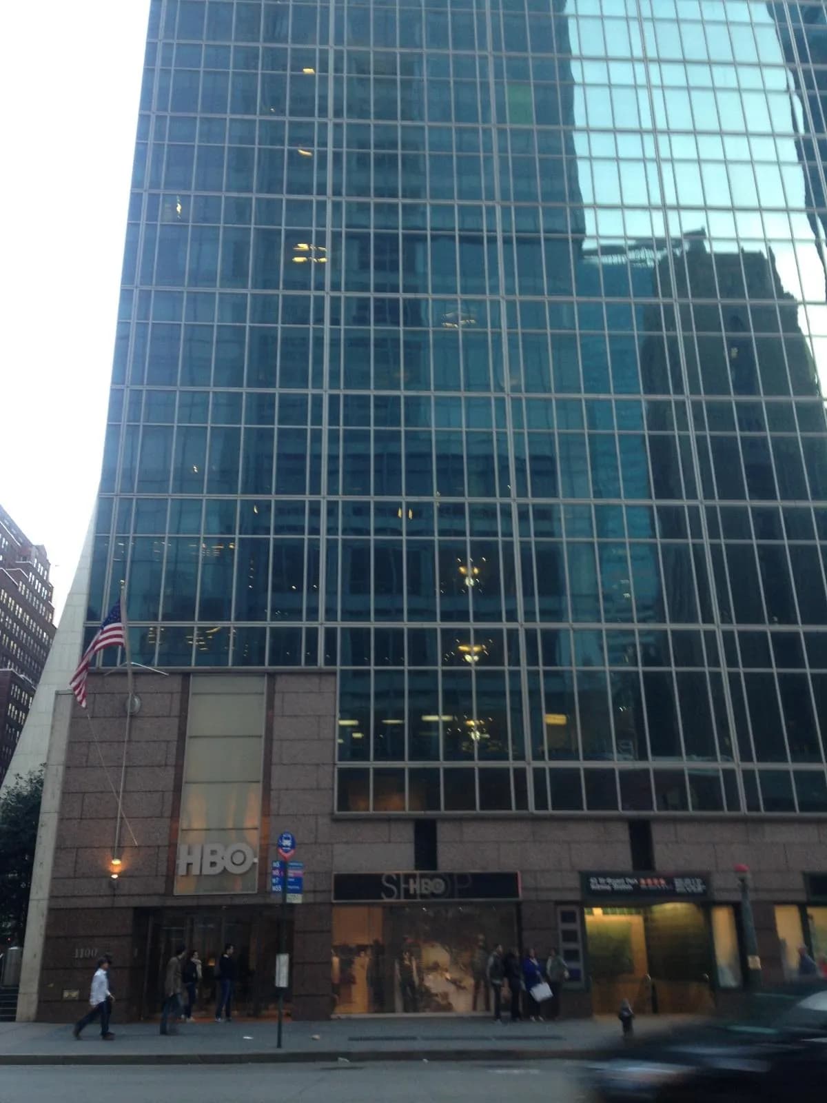 The HBO headquarters building in New York City.