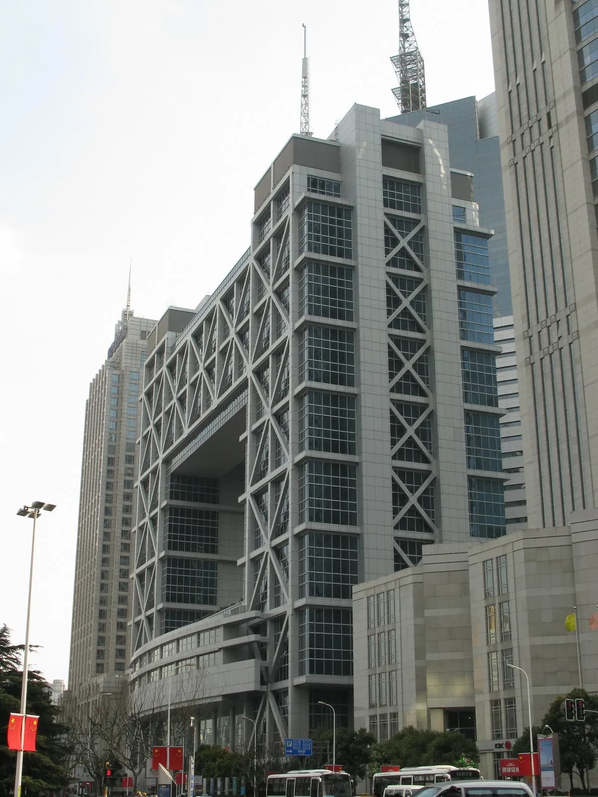 Shanghai Stock Exchange Building in Shanghai.
