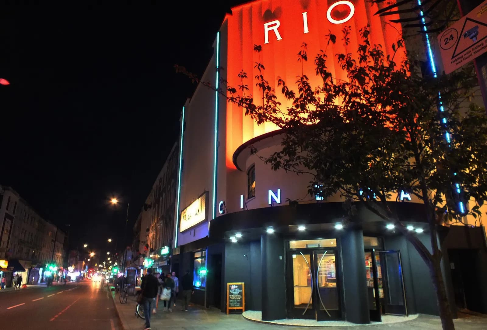 Exterior of the Rio Cinema in Dalston, London.
