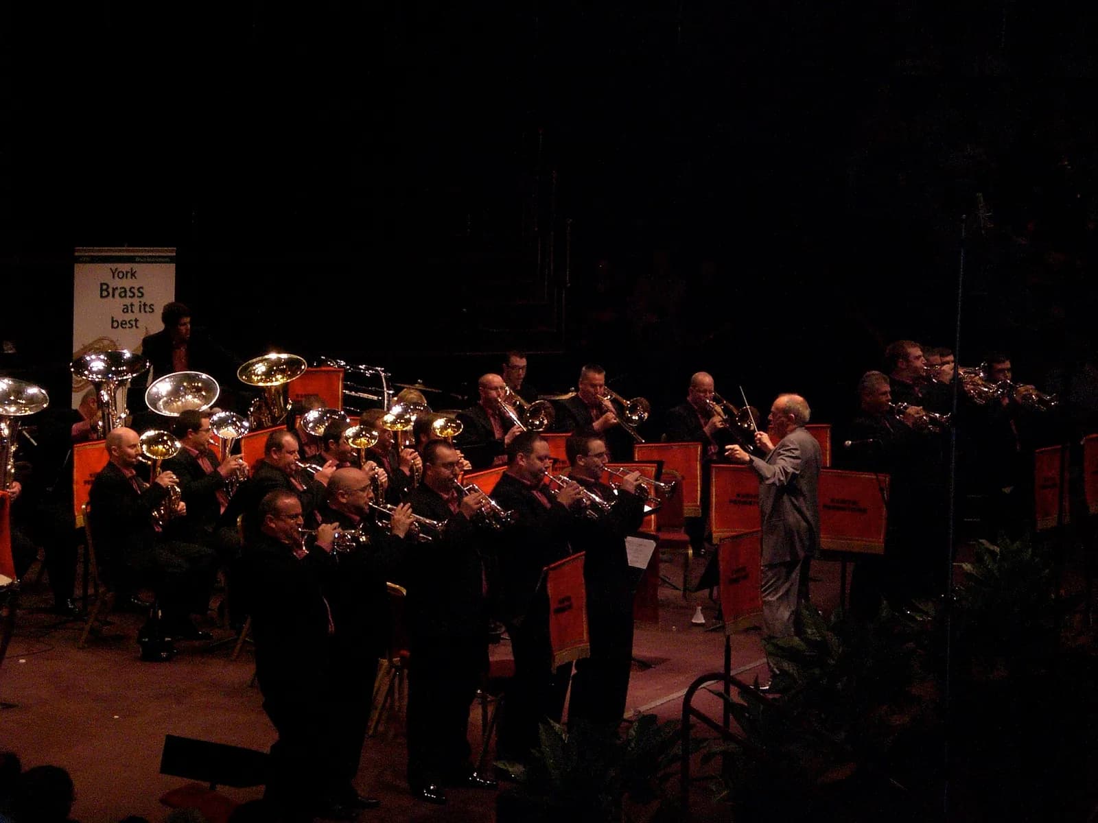 The Grimethorpe band performing at a concert in 2008