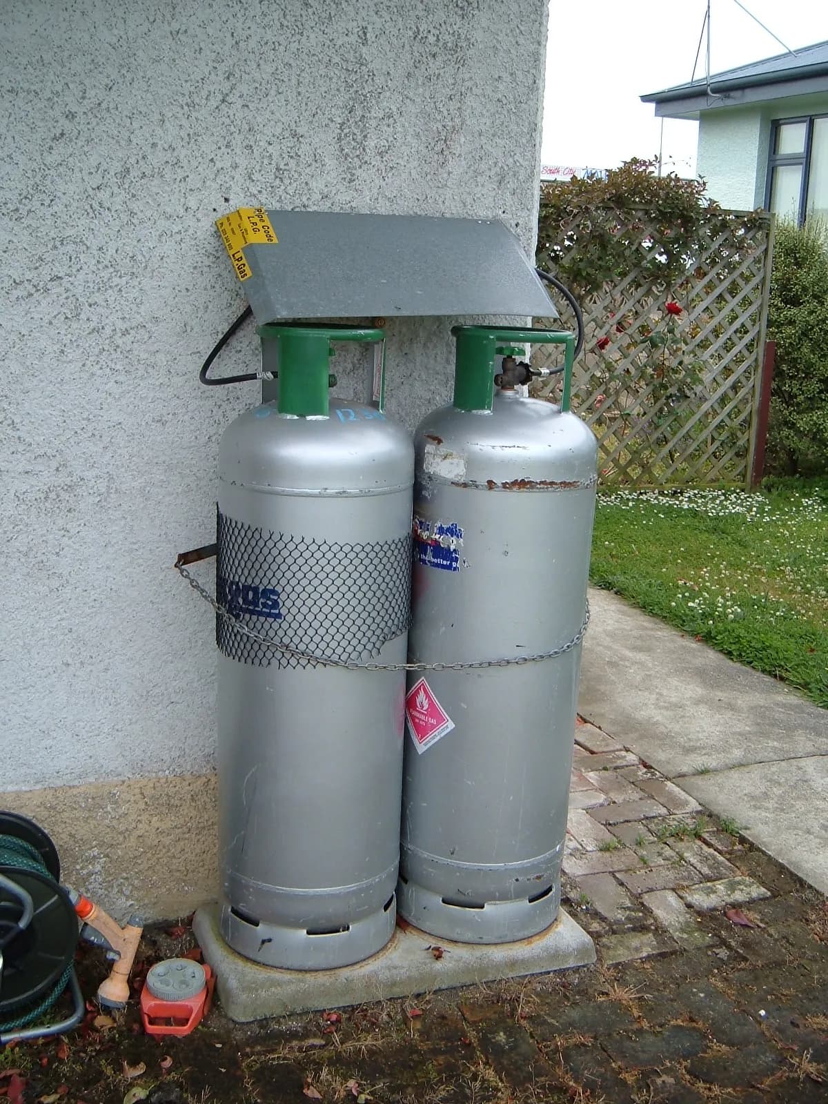 Two LPG cylinders
