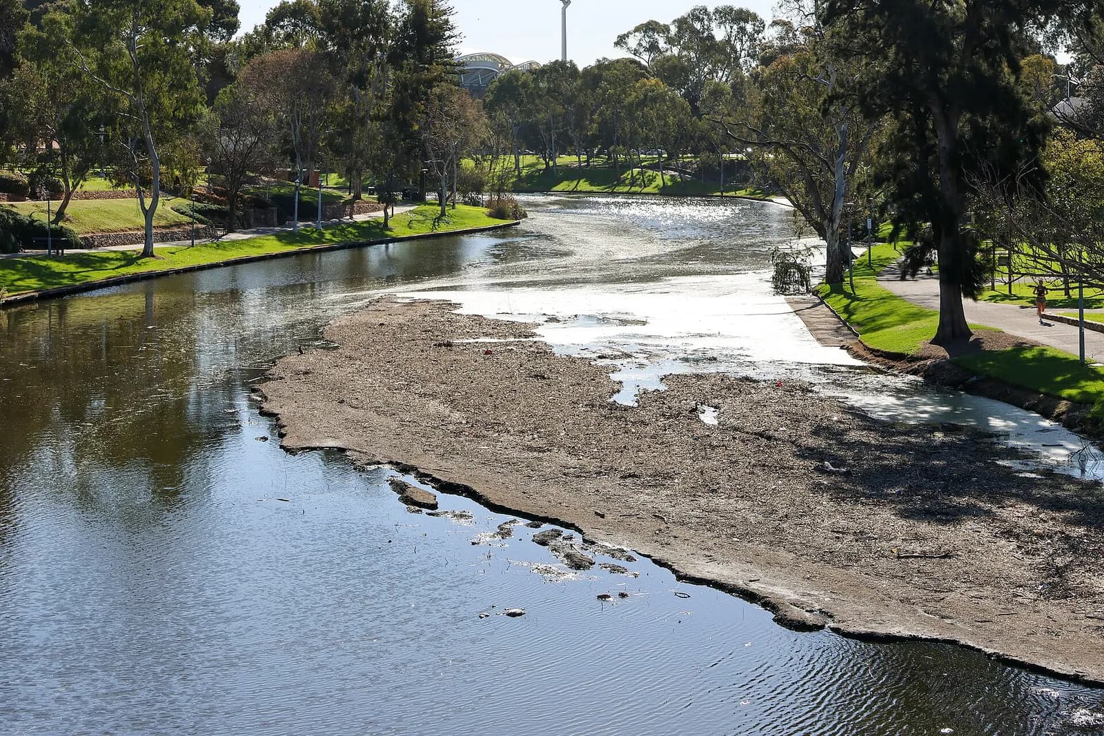A view of the River Torrens in Adelaide.