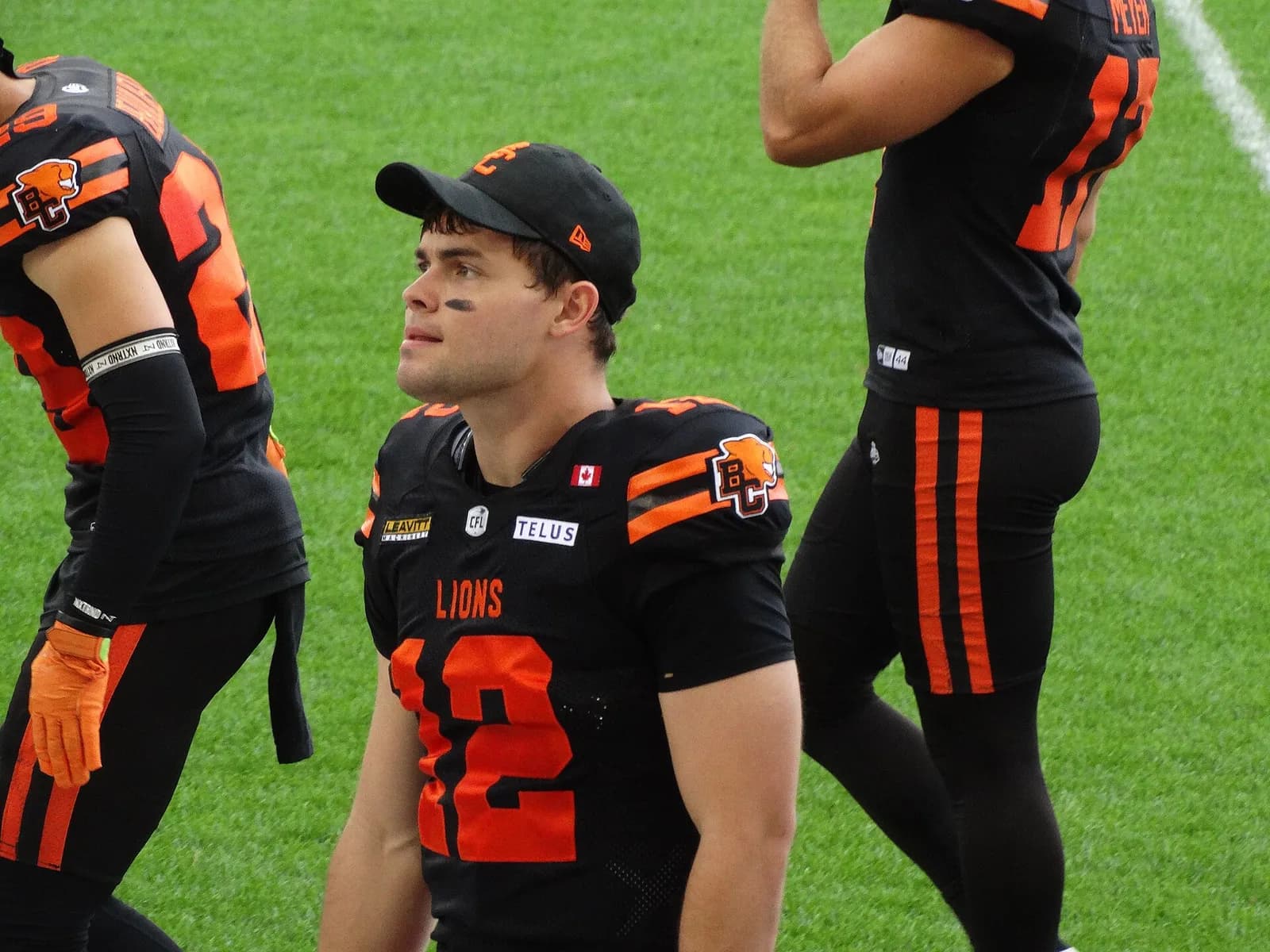 BC Lions quarterback Nathan Rourke on the field at BMO Field